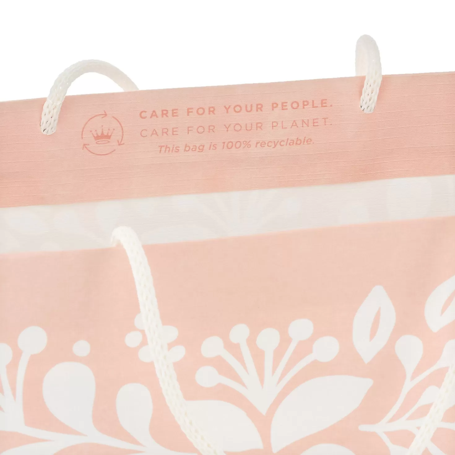 Baby>Hallmark 10.4" It's A Girl On Pink New Baby Large Square Gift Bag
