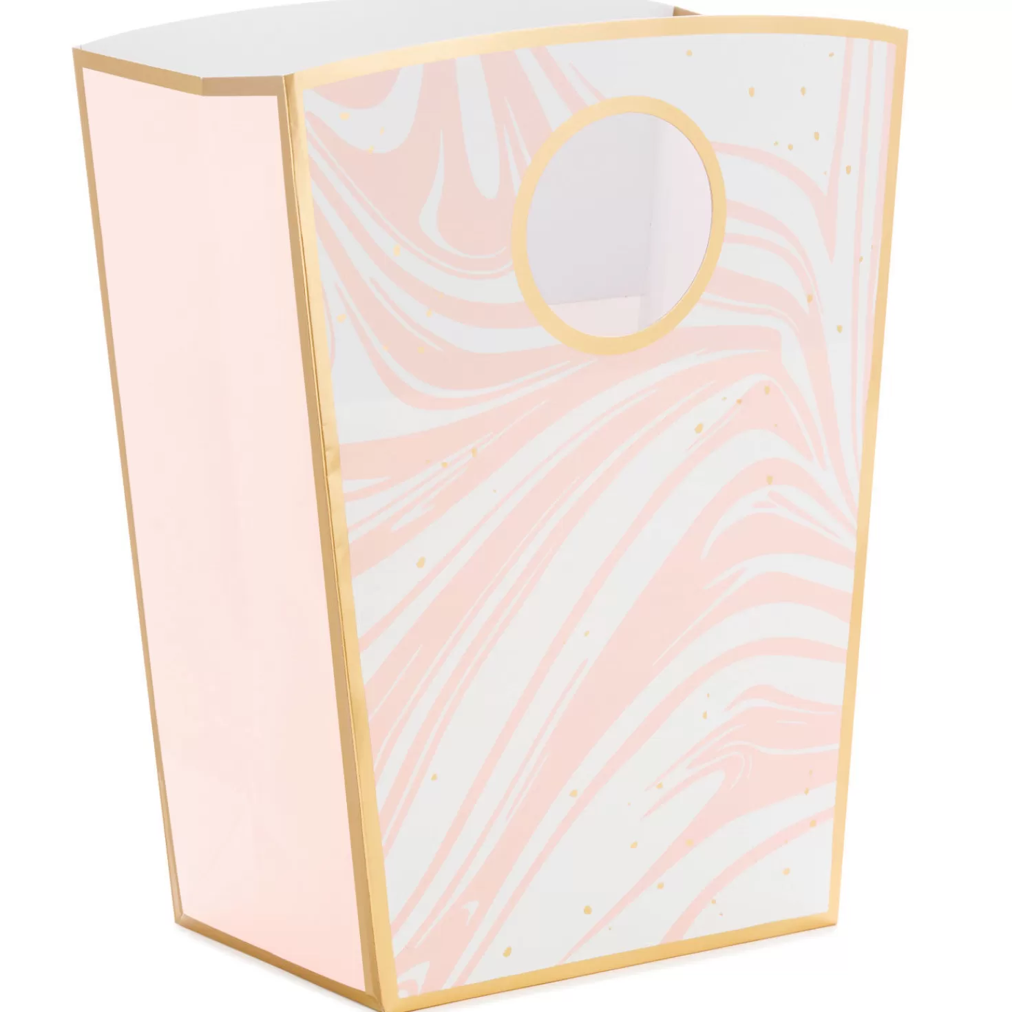 Best 12.5" Pink Marble Large Gift Bag Wedding