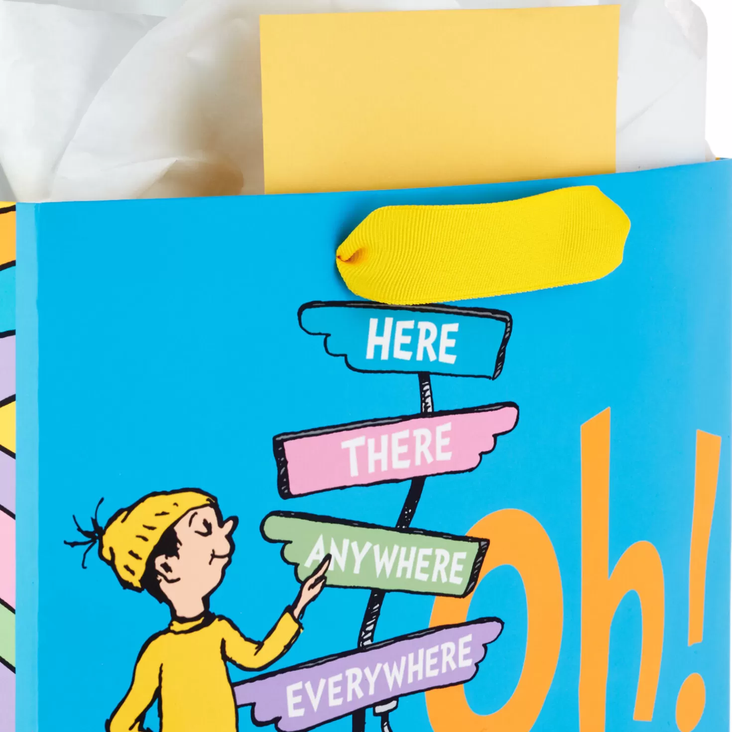 Cheap 13" Dr. Seuss™ Oh! The Places You'Ll Go! Large Graduation Gift Bag And Card Set Graduation