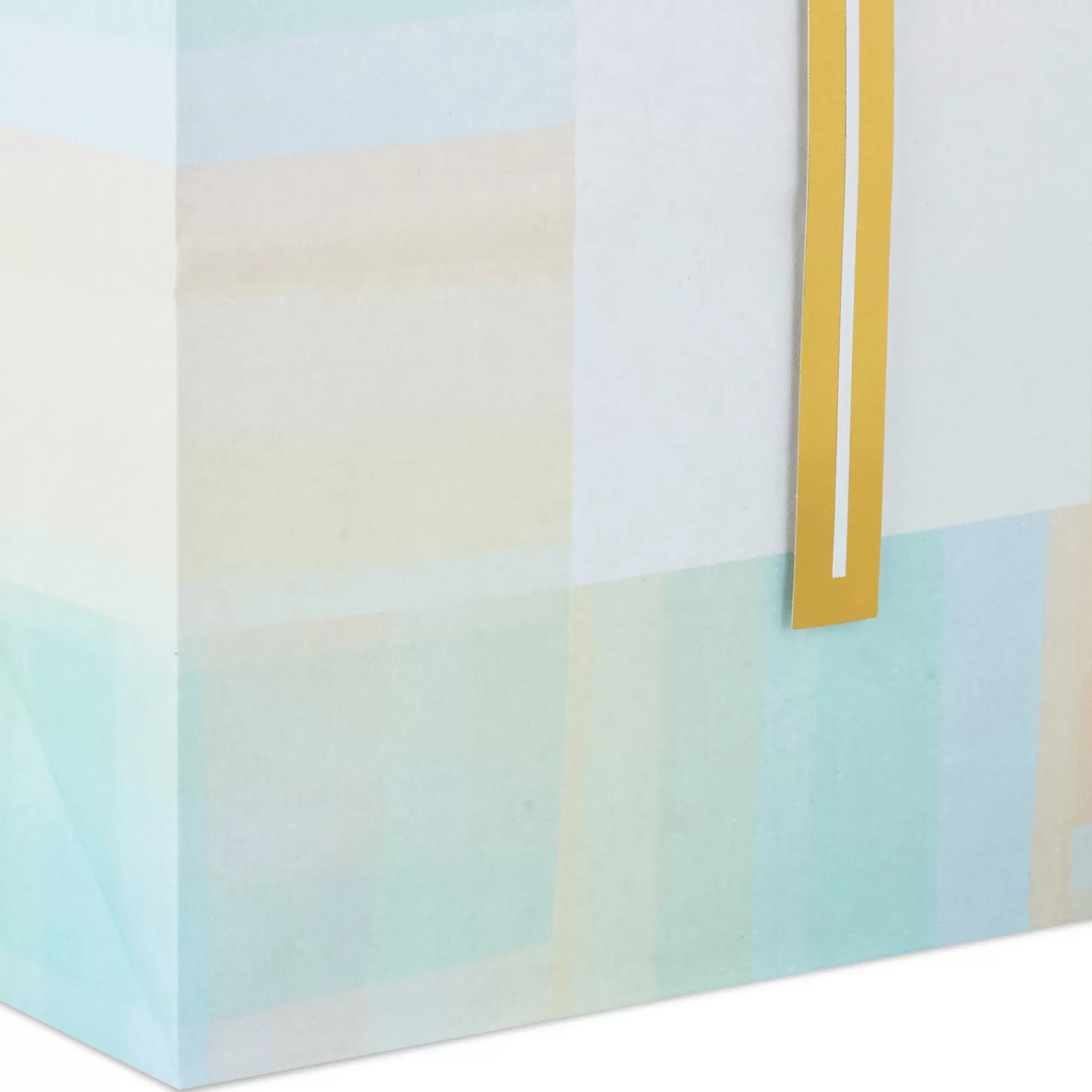 Shop 13" Gold Cross With Pastel Border Large Gift Bag First Communion