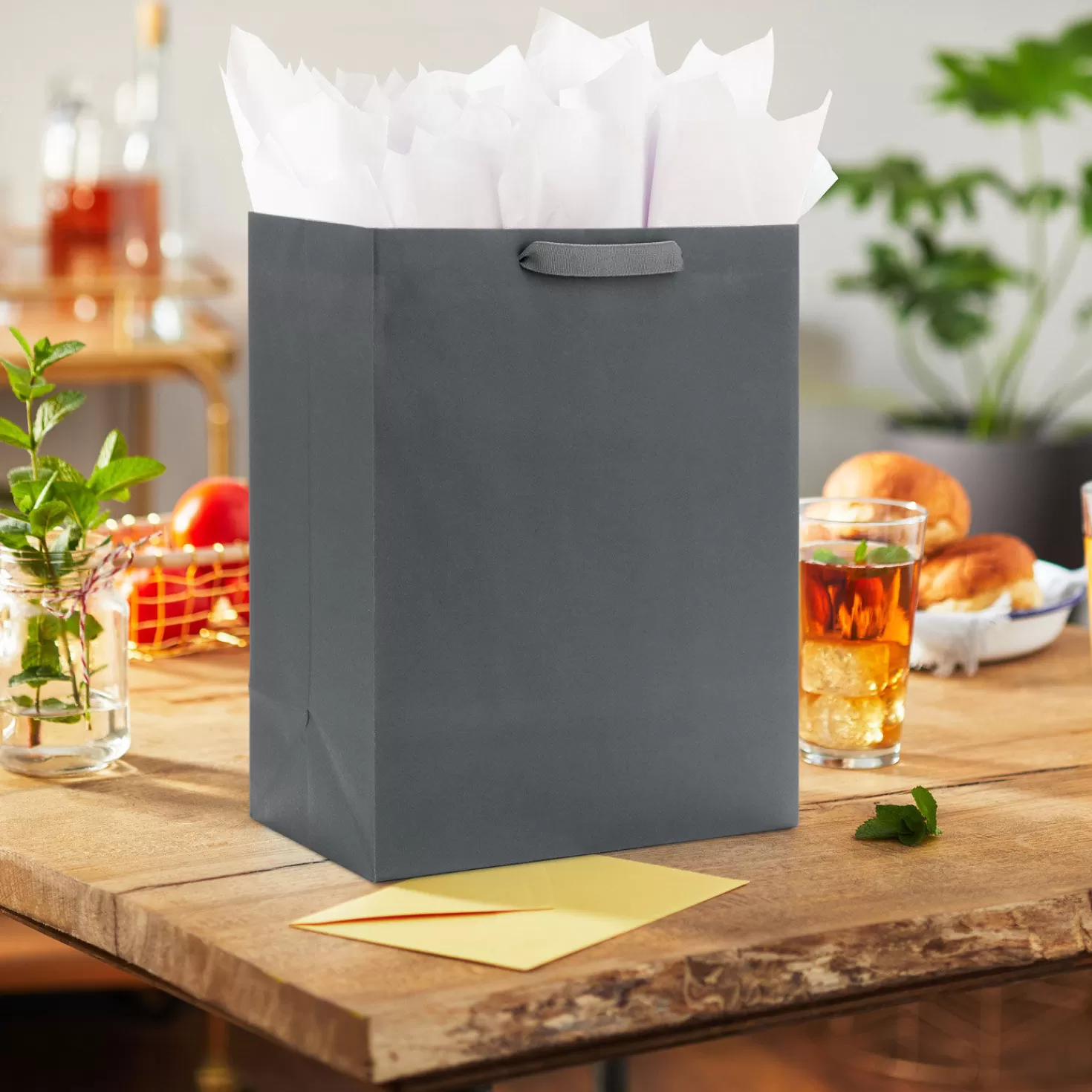 Clearance 13" Gray Large Gift Bag Graduation