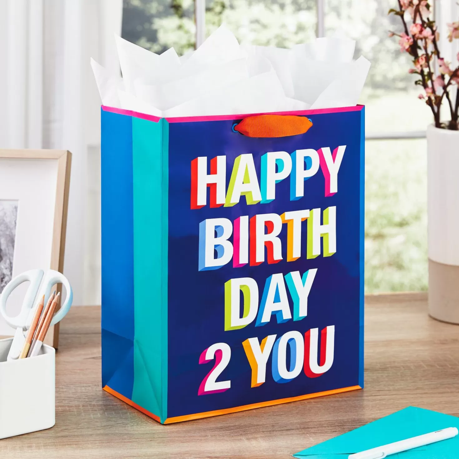 Birthday>Hallmark 13" Happy Birthday 2 You Gift Bag