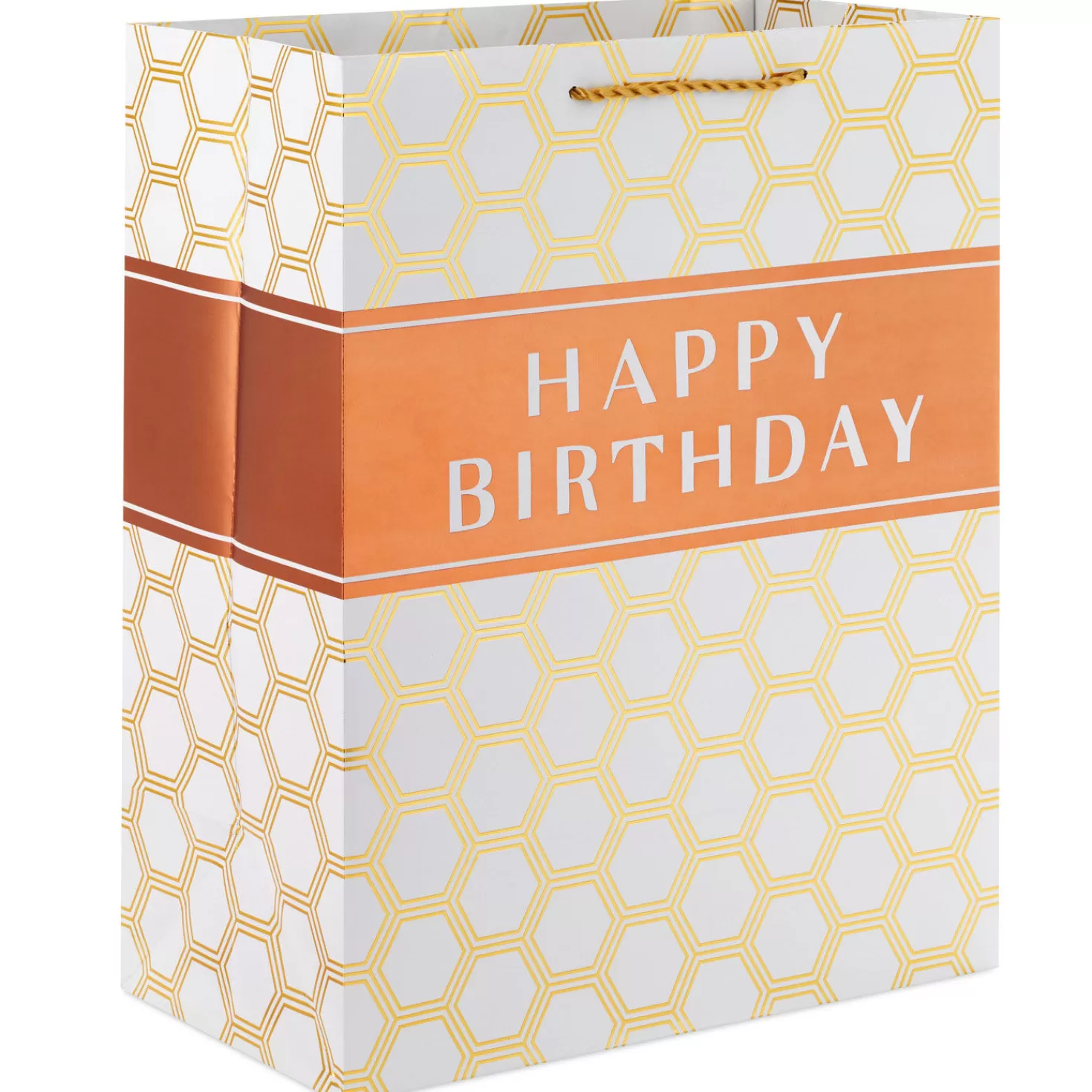 Birthday>Hallmark 13" Happy Birthday Hexagons Large Gift Bag