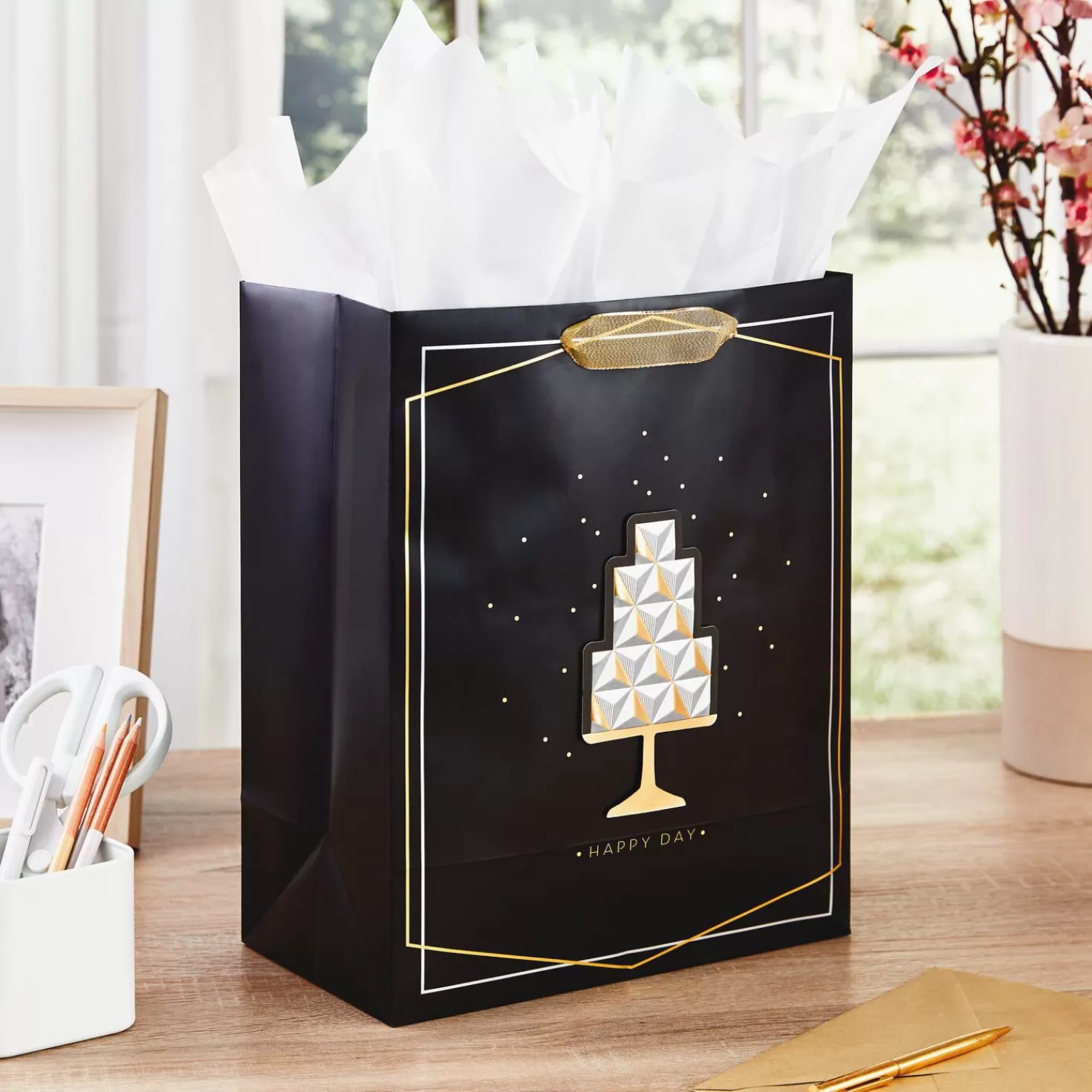 Hot 13" Happy Day Wedding Cake Gift Bag Wedding