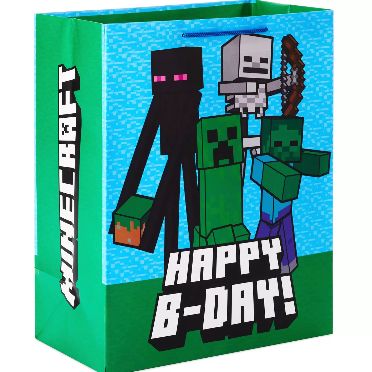Birthday>Hallmark 13" Minecraft Large Birthday Gift Bag