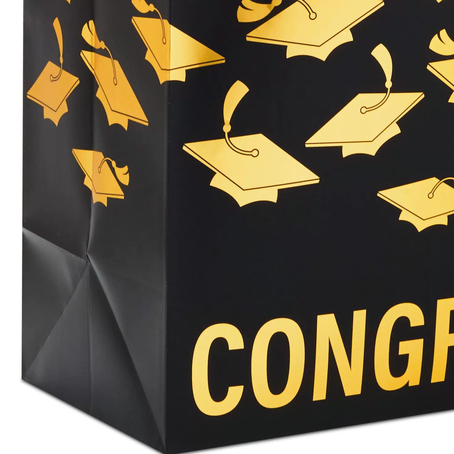 Hot 13" Mortarboards On Ombre Large Graduation Gift Bag With Tissue Paper Graduation