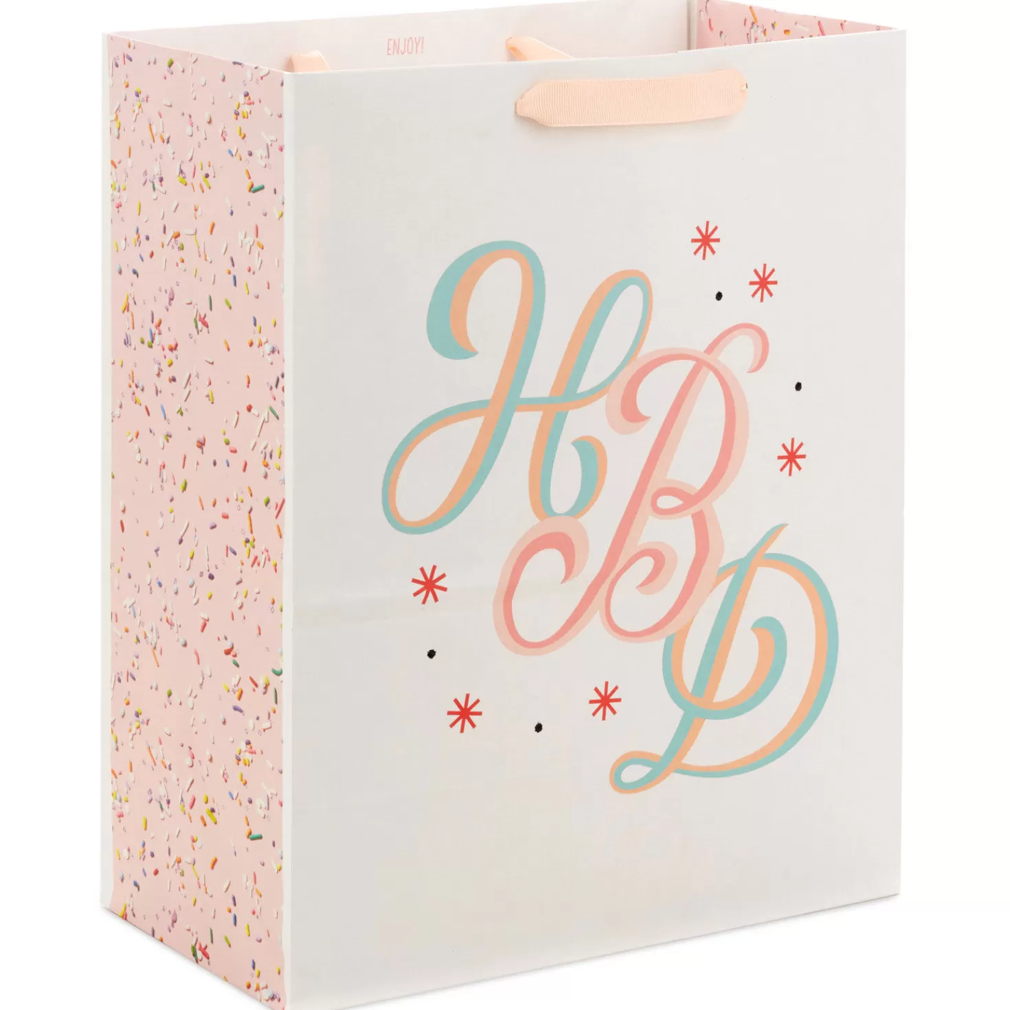 Birthday>Hallmark 13" Pastel Hbd Large Gift Bag