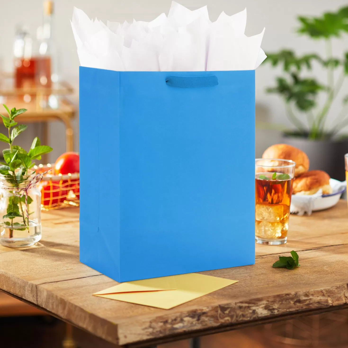 Cheap 13" Royal Blue Large Gift Bag Graduation