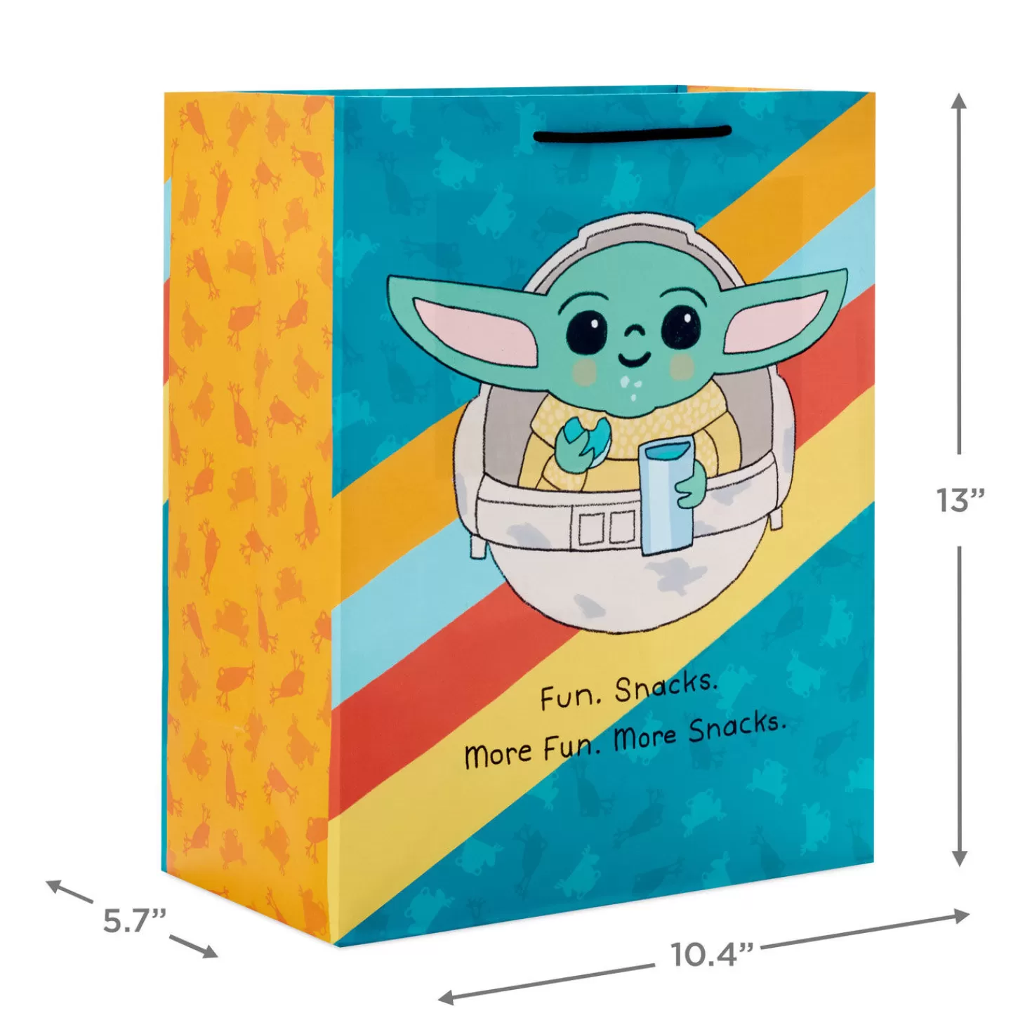 Birthday>Hallmark 13" Star Wars: The Mandalorian™ Grogu™ In Hover Pram Large Gift Bag