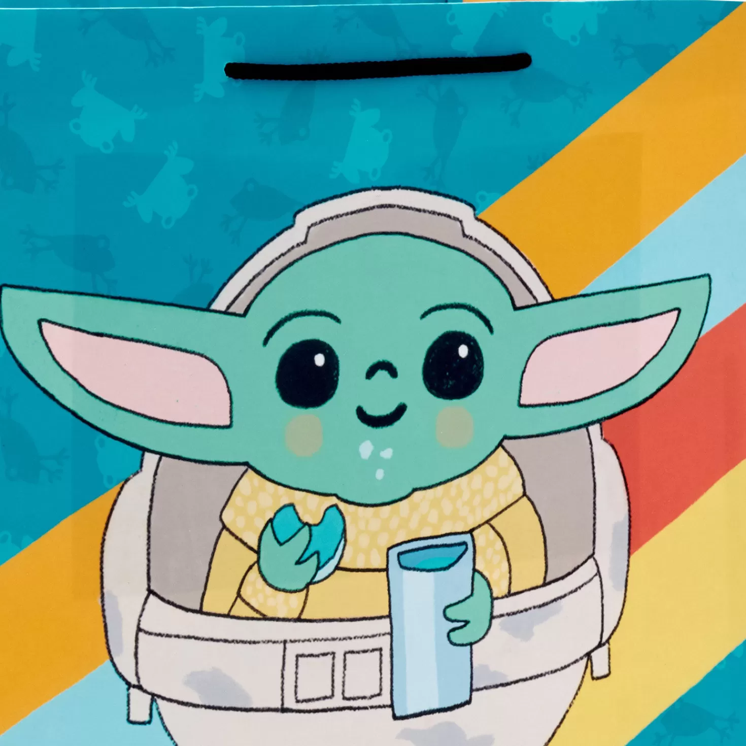 Birthday>Hallmark 13" Star Wars: The Mandalorian™ Grogu™ In Hover Pram Large Gift Bag