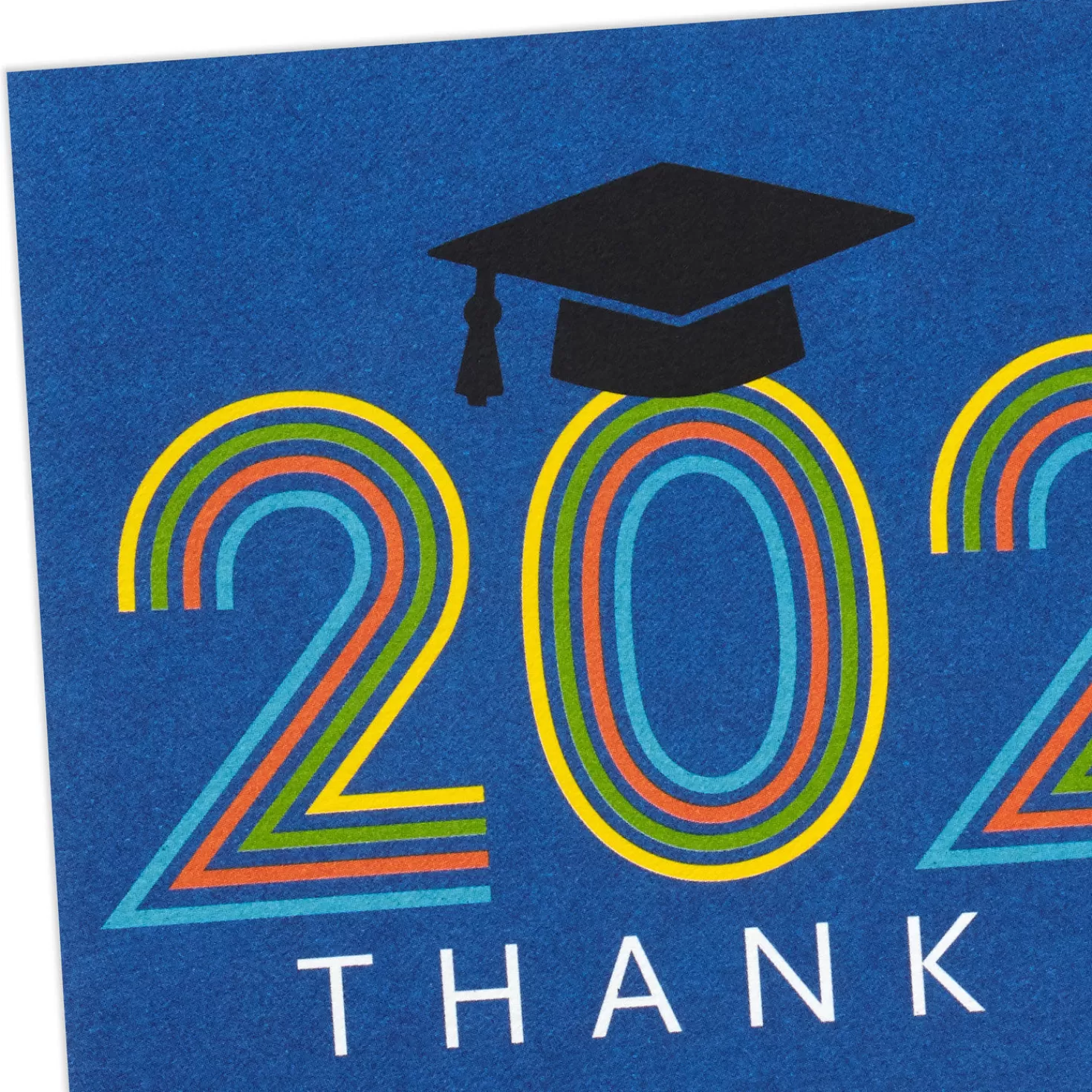 Shop 2023 Striped Lettering Blank Graduation Thank-You Notes, Pack Of 40 Thank You