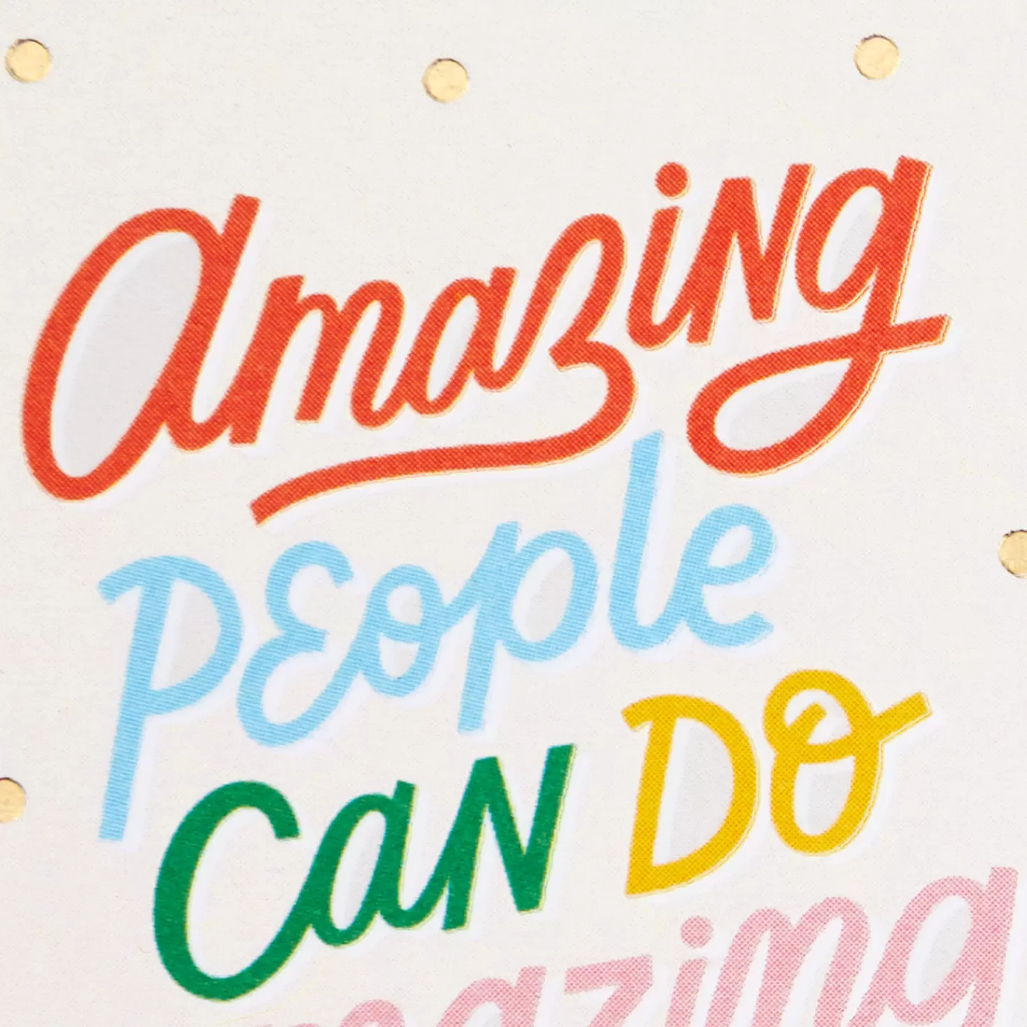 Cheap 3.25" Mini Amazing People Can Do Amazing Things Blank Card Encouragement