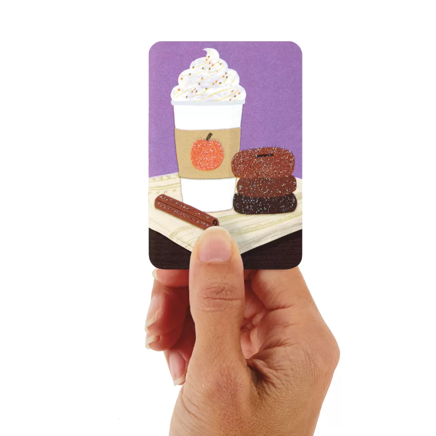 Halloween (10/31)>Hallmark 3.25" Mini Happy Pumpkin Spice Season Card