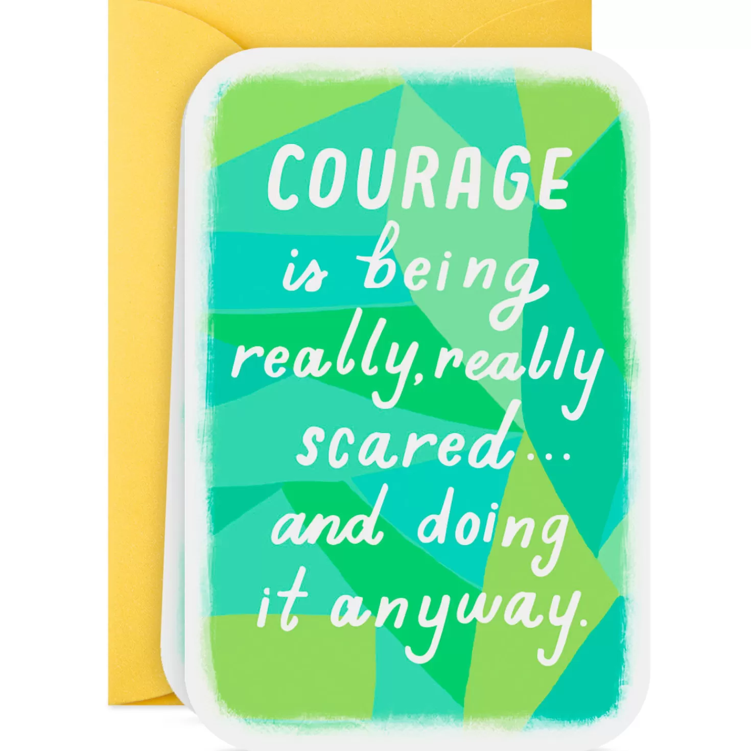 Fashion 3.25" Mini Have Courage Blank Card Encouragement