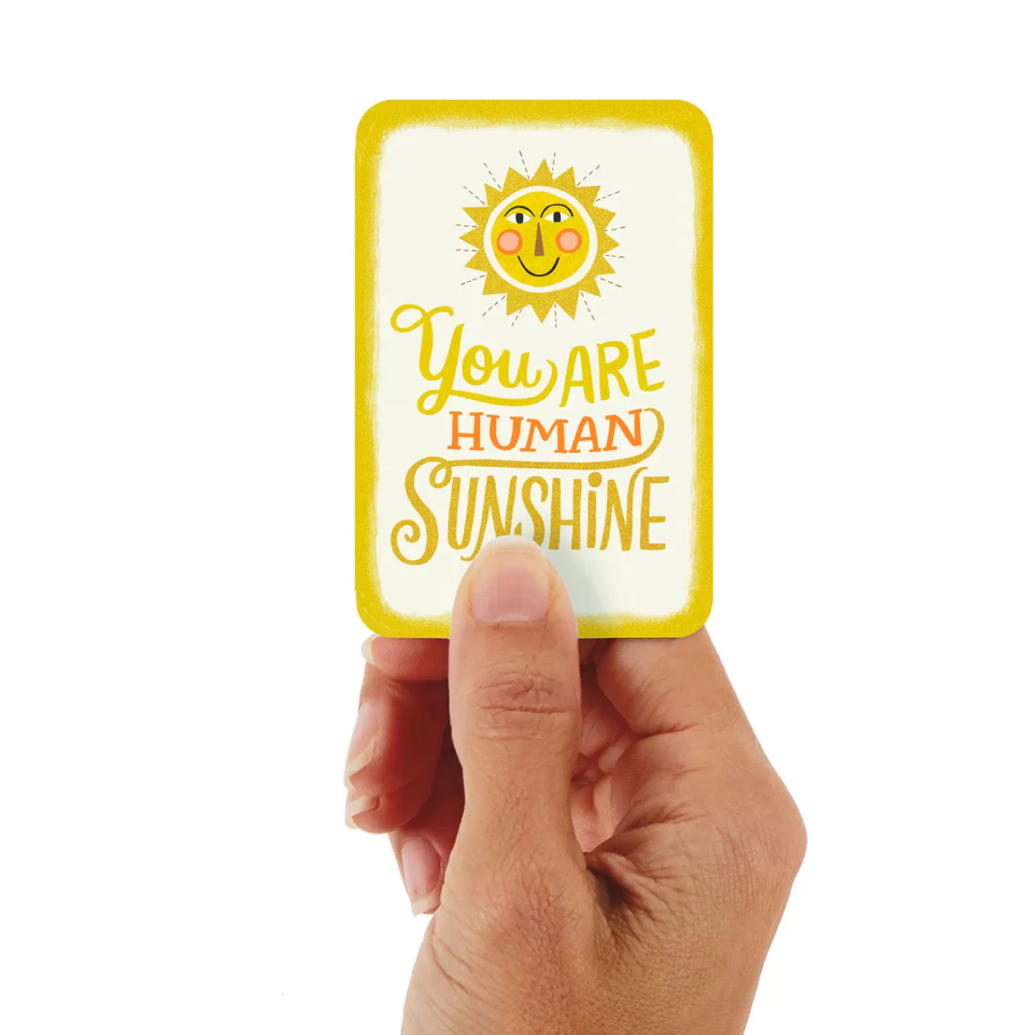 Discount 3.25" Mini Human Sunshine Blank Card Encouragement