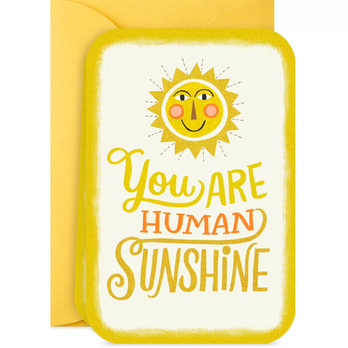 Discount 3.25" Mini Human Sunshine Blank Card Encouragement