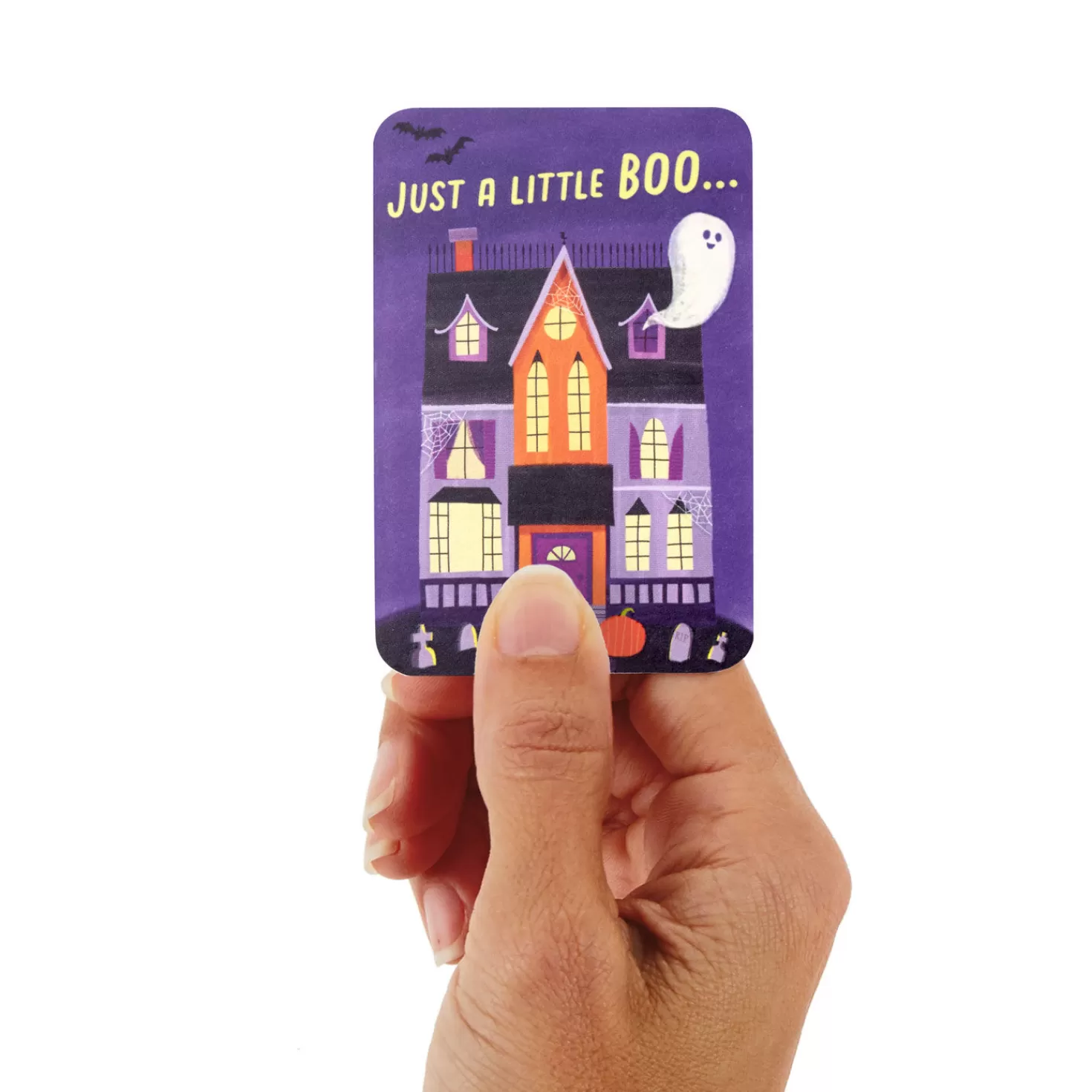 Halloween (10/31)>Hallmark 3.25" Mini Just A Little Boo Halloween Card