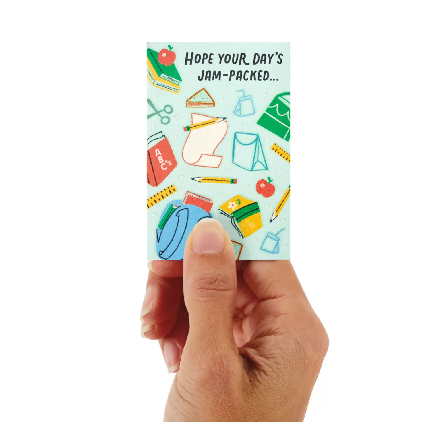 Fashion 3.25" Mini Little World Changers™ Day Packed With Good Stuff Card Back To School