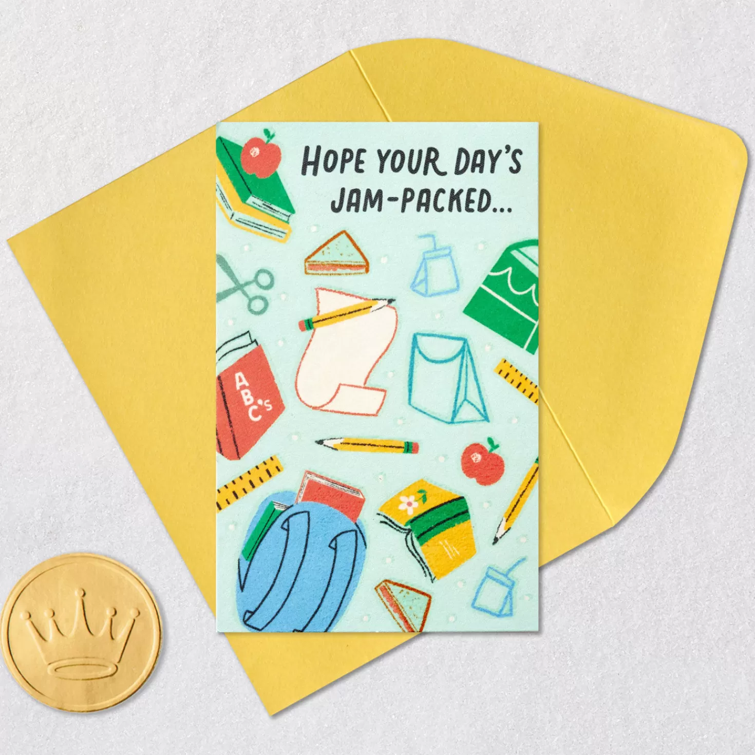 Fashion 3.25" Mini Little World Changers™ Day Packed With Good Stuff Card Back To School