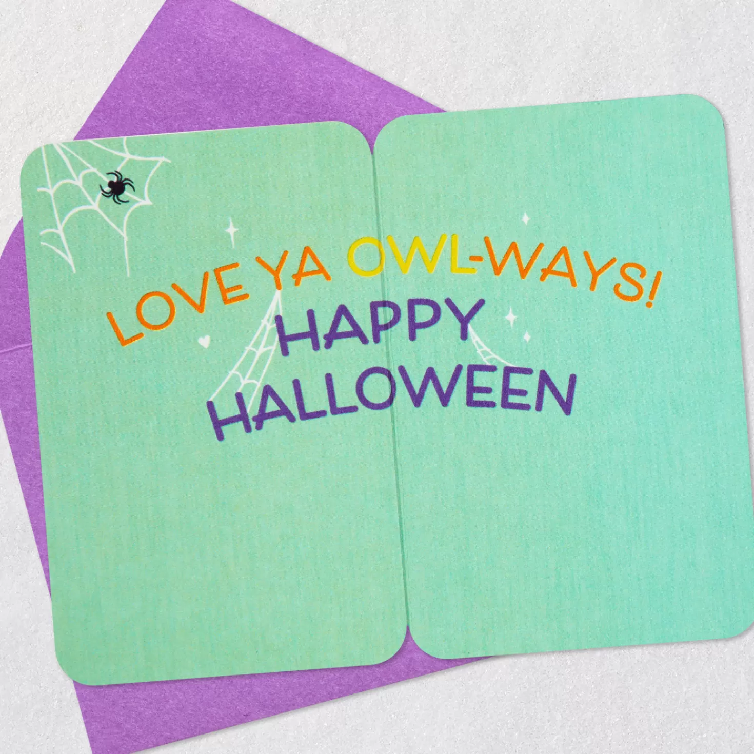 Halloween (10/31)>Hallmark 3.25" Mini Love Ya Owl-Ways Halloween Card