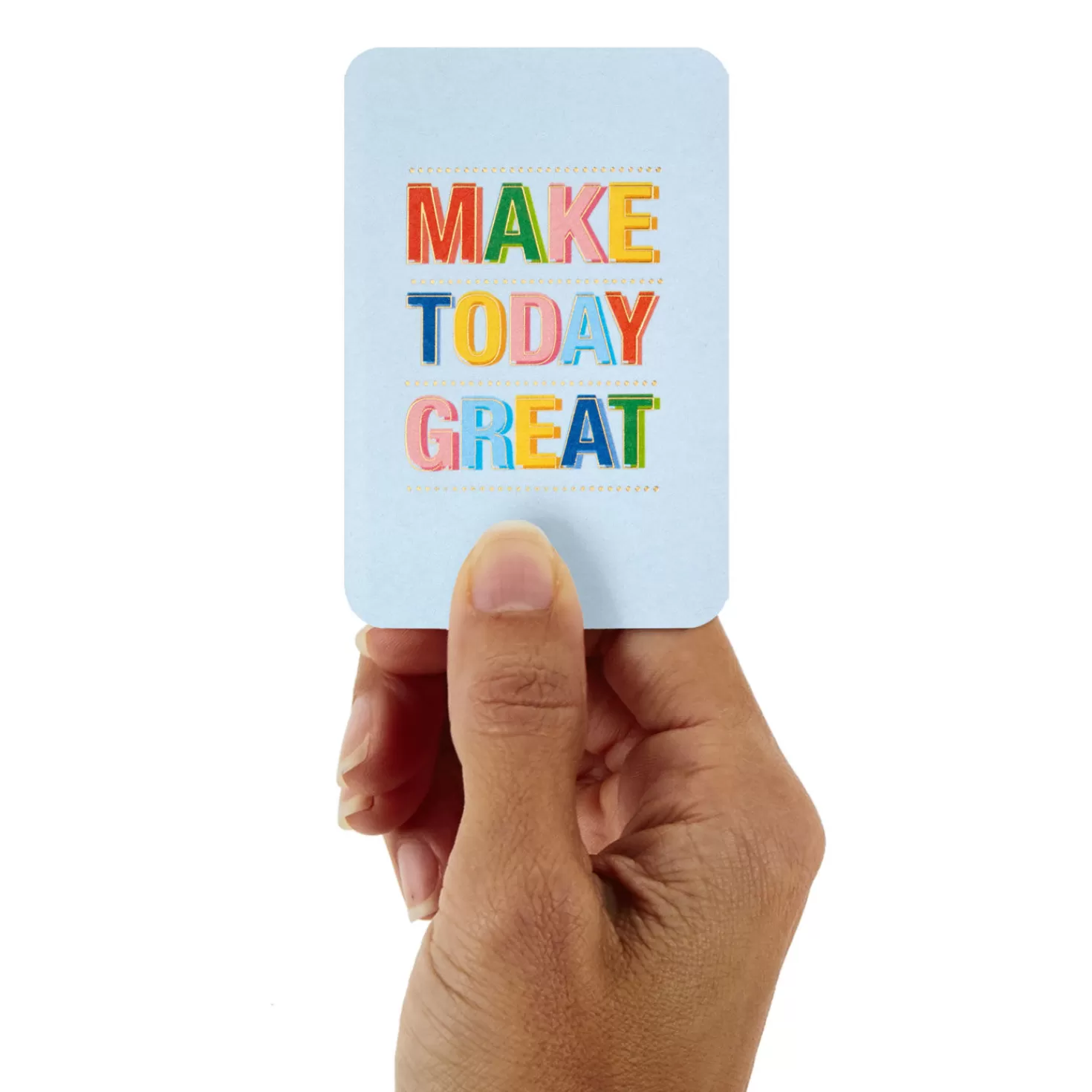 Best 3.25" Mini Make Today Great Blank Card Encouragement