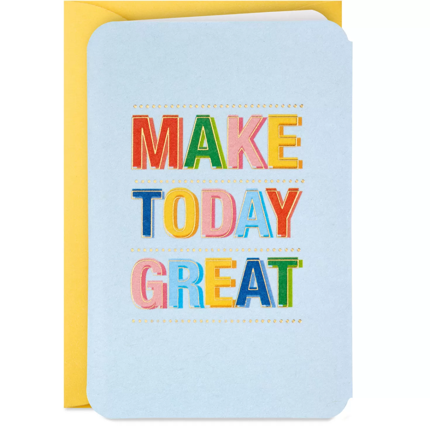 Best 3.25" Mini Make Today Great Blank Card Encouragement