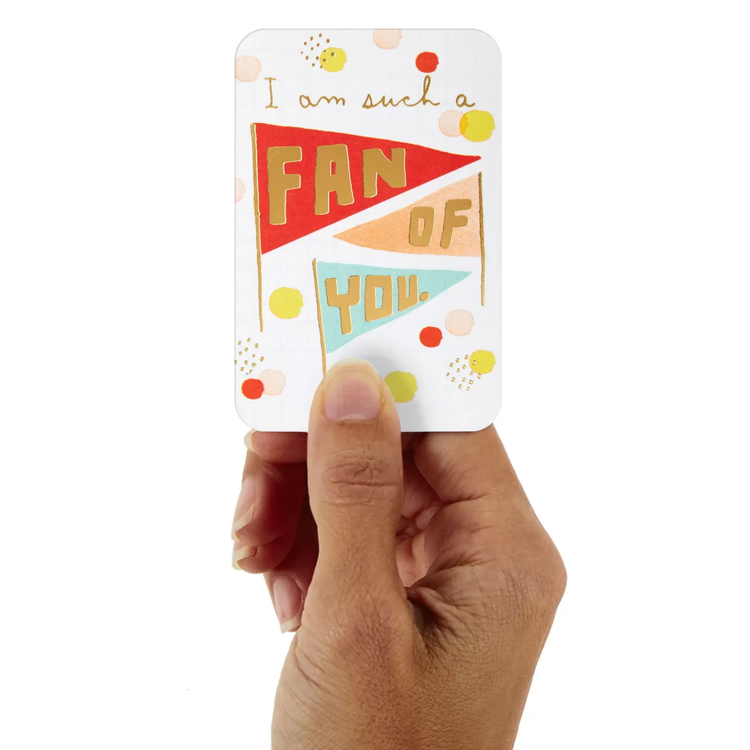 New 3.25" Mini Such A Fan Of You Blank Card Encouragement