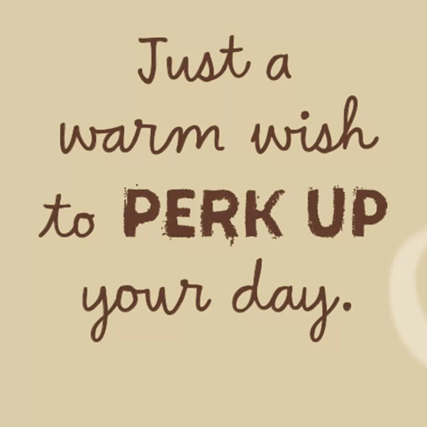 Cheap 3.25" Mini Warm Wishes To Perk Up Your Day Card Encouragement