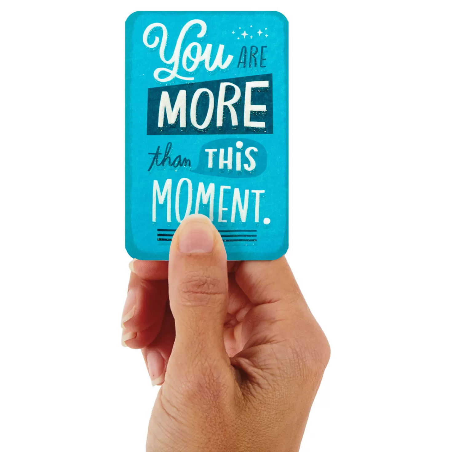 Cheap 3.25" Mini You Are More Than This Moment Blank Encouragement Card Encouragement