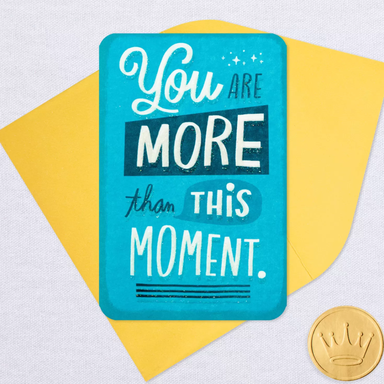 Cheap 3.25" Mini You Are More Than This Moment Blank Encouragement Card Encouragement