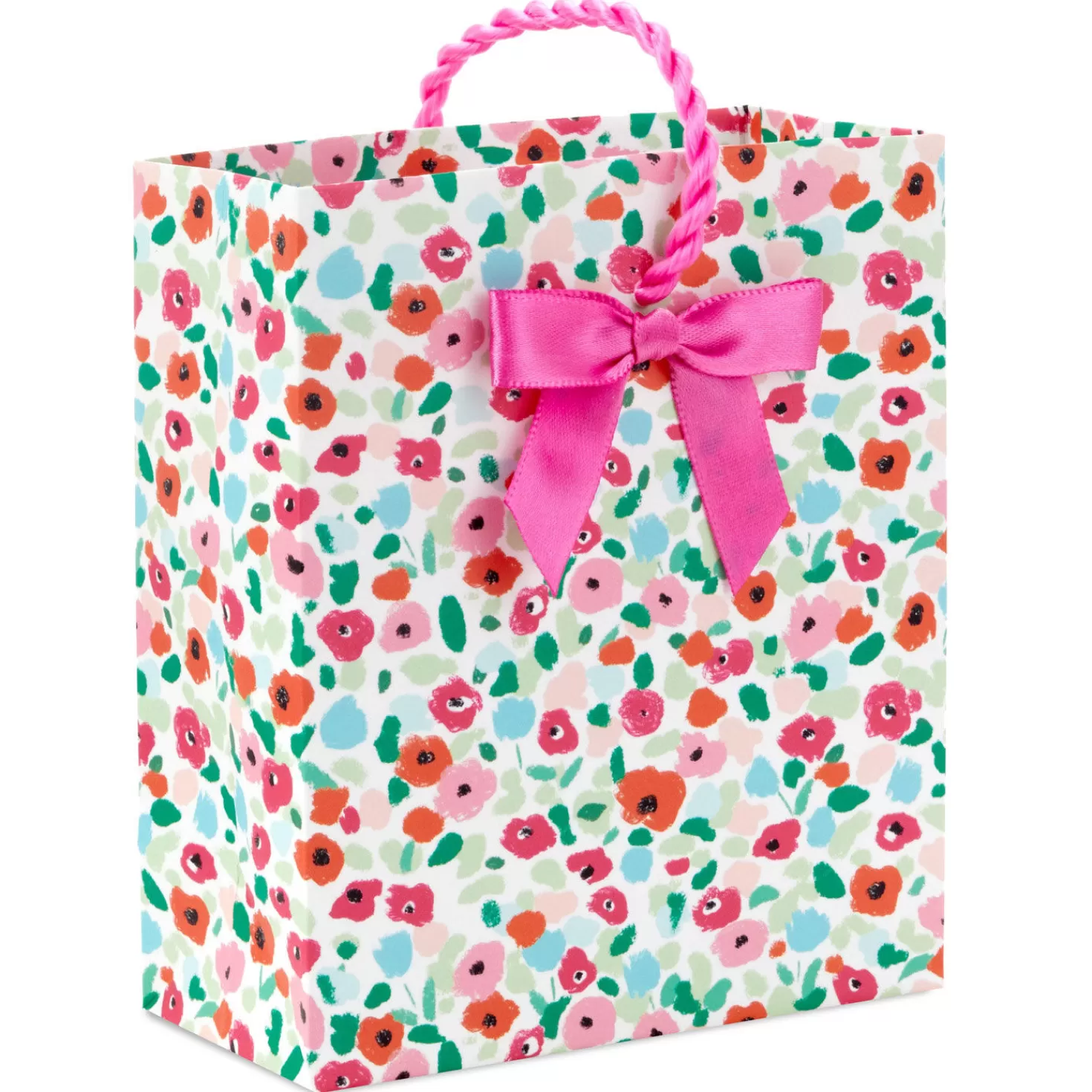 Birthday>Hallmark 4.6" Bright Floral Gift Card Holder Mini Bag