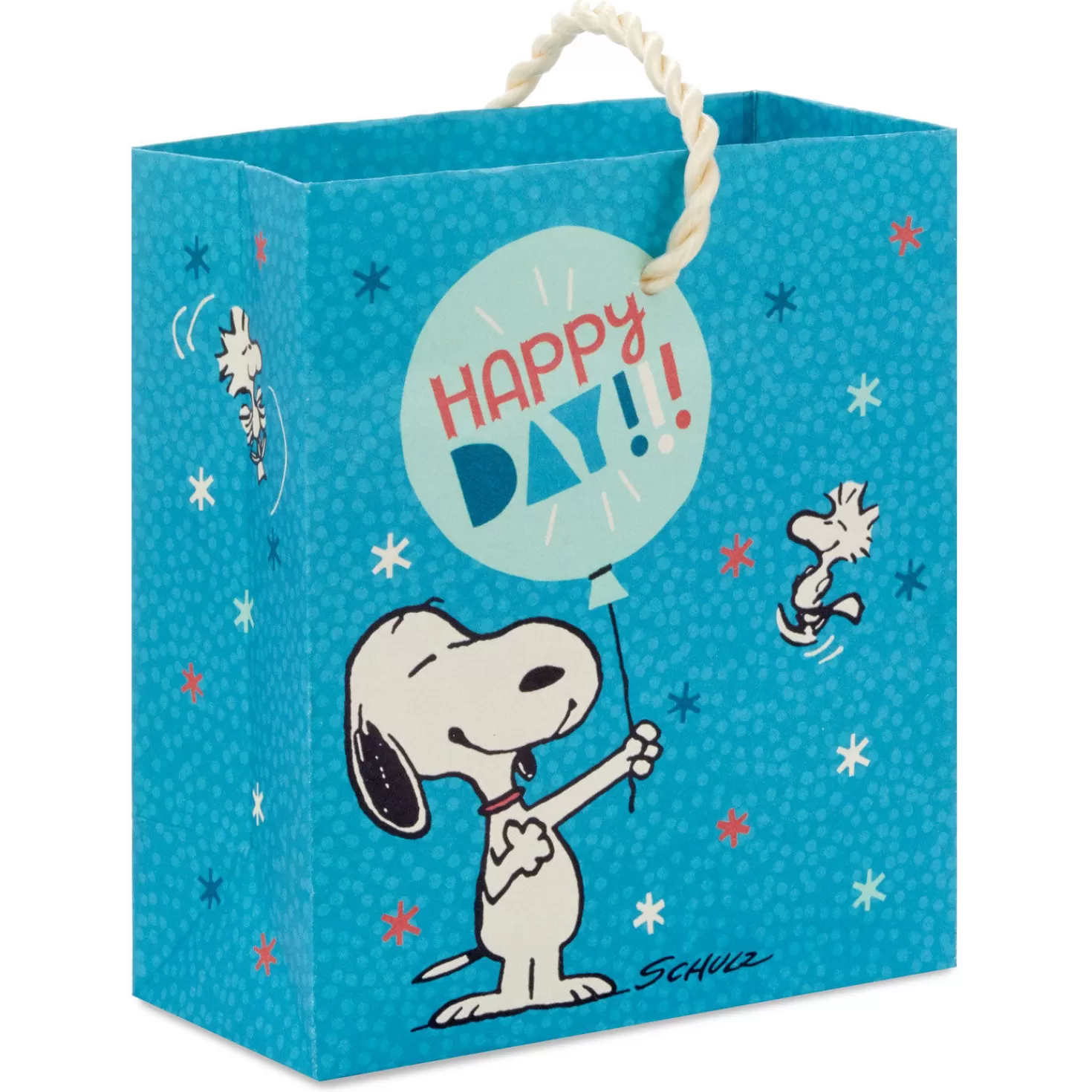 Birthday>Hallmark 4.6" Peanuts® Snoopy With Balloon Gift Card Holder Mini Bag