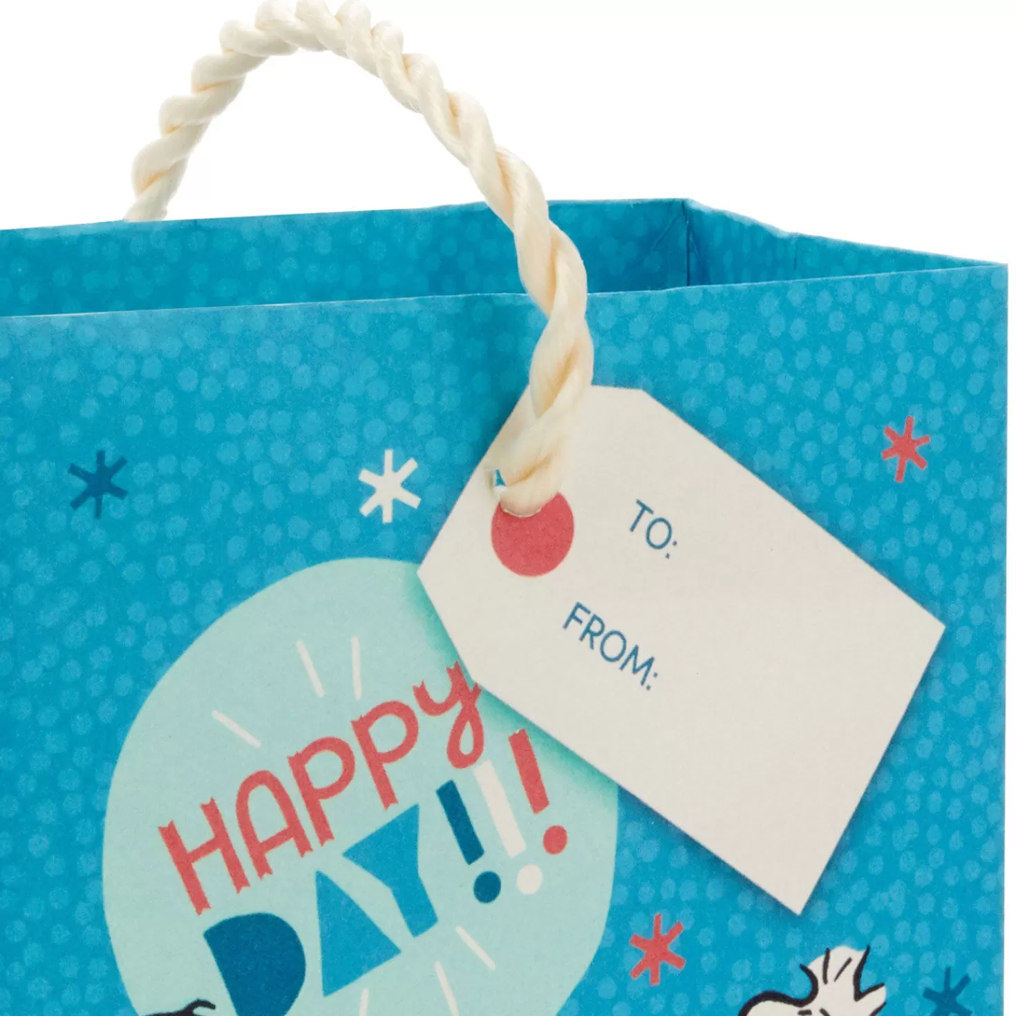 Birthday>Hallmark 4.6" Peanuts® Snoopy With Balloon Gift Card Holder Mini Bag