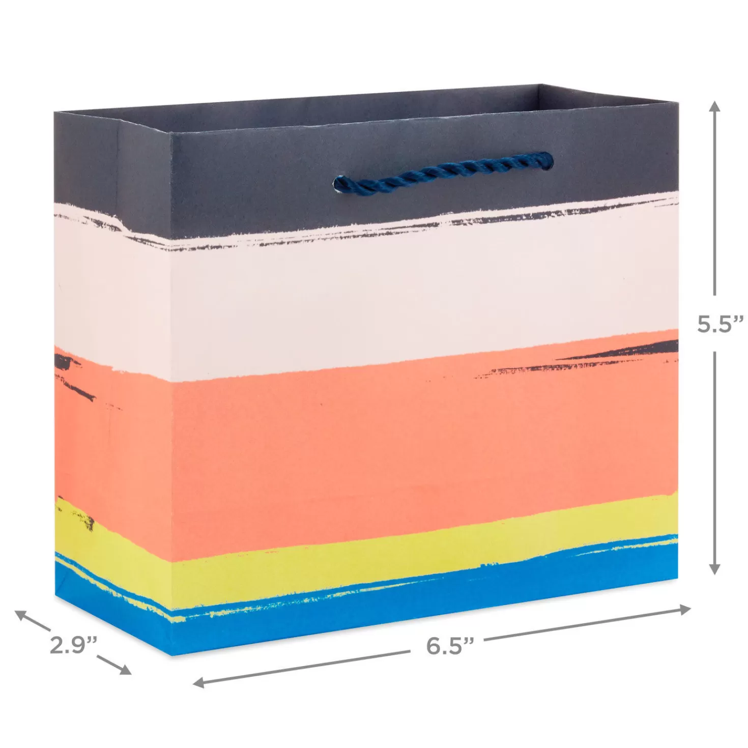 Birthday>Hallmark 5.5" Assorted Modern Designs 4-Pack Small Horizontal Gift Bags