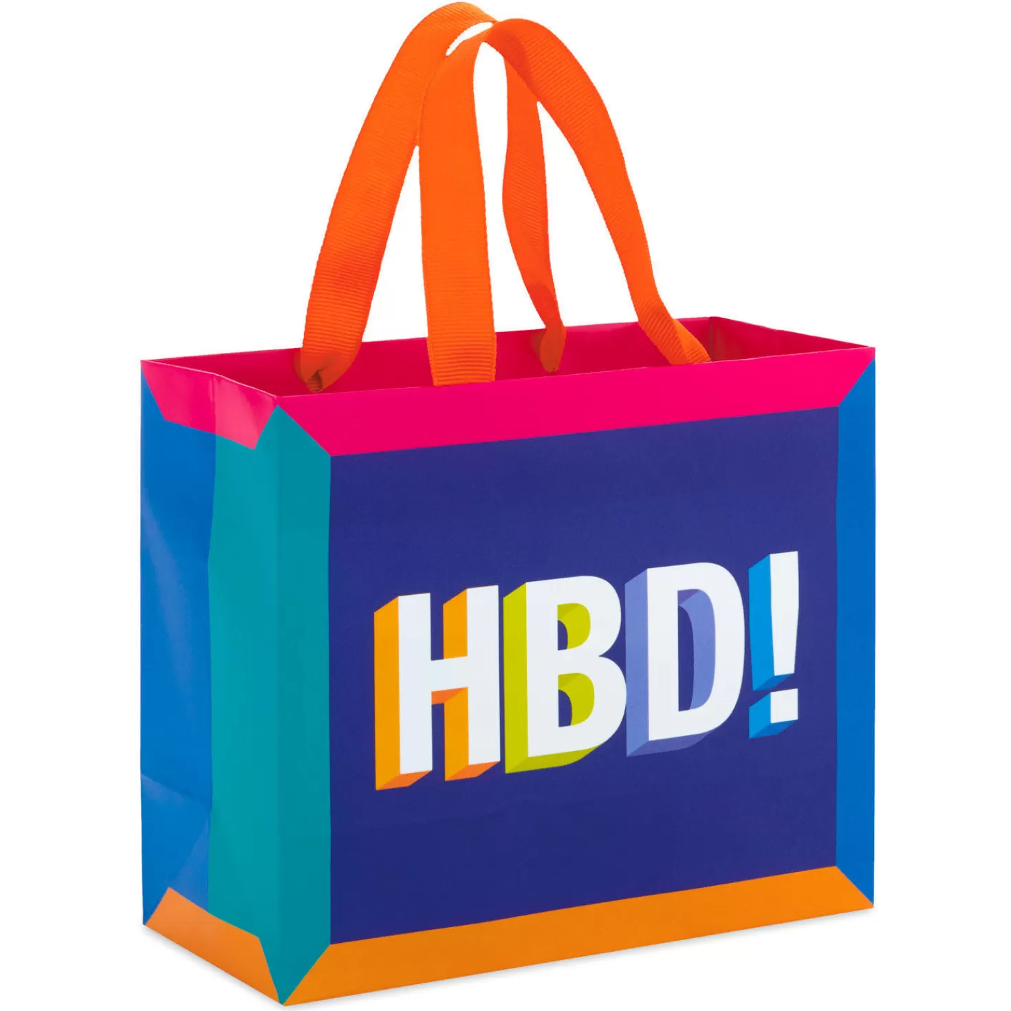 Birthday>Hallmark 5.5" Happy Birthday Small Horizontal Gift Bag