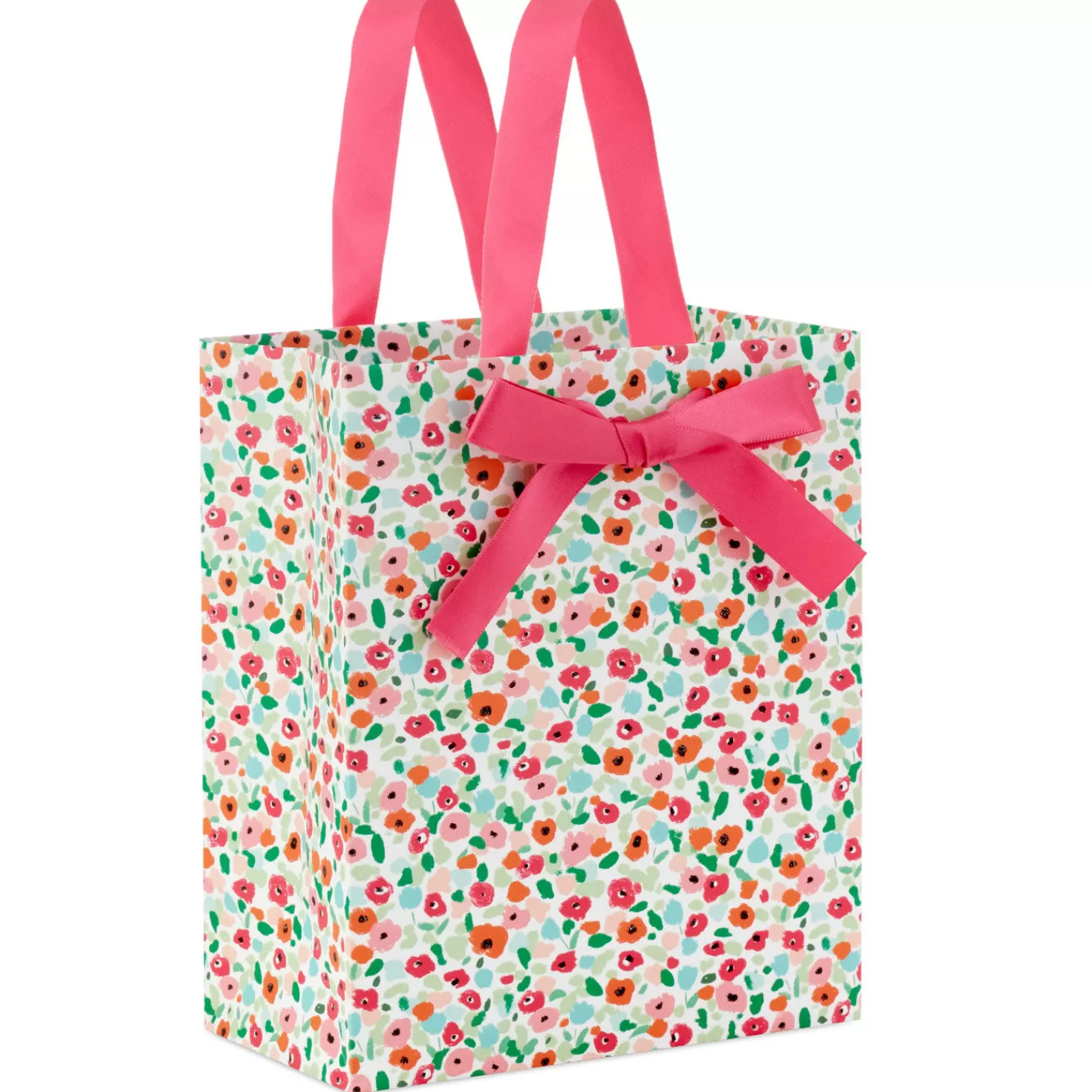 Birthday>Hallmark 6.5" Bright Floral Small Gift Bag