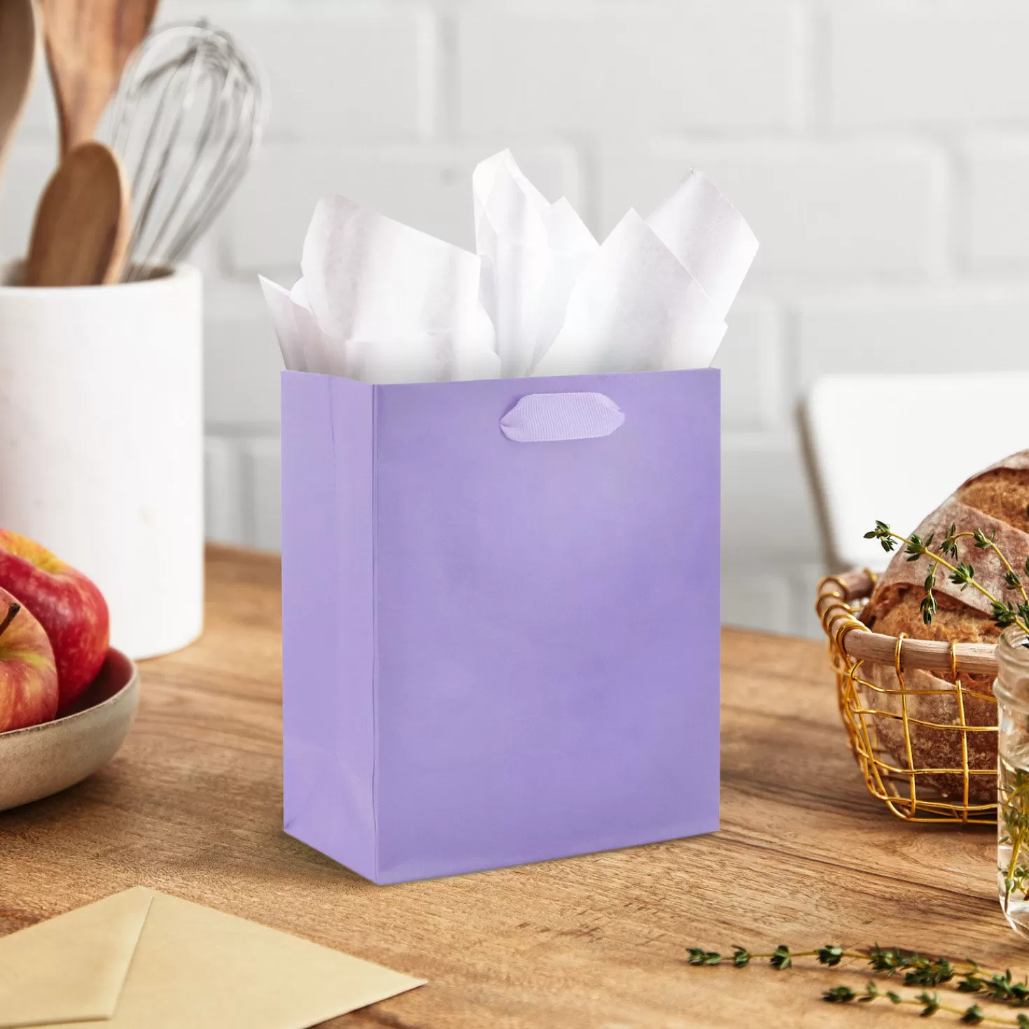 Birthday>Hallmark 6.5" Lavender Small Gift Bag