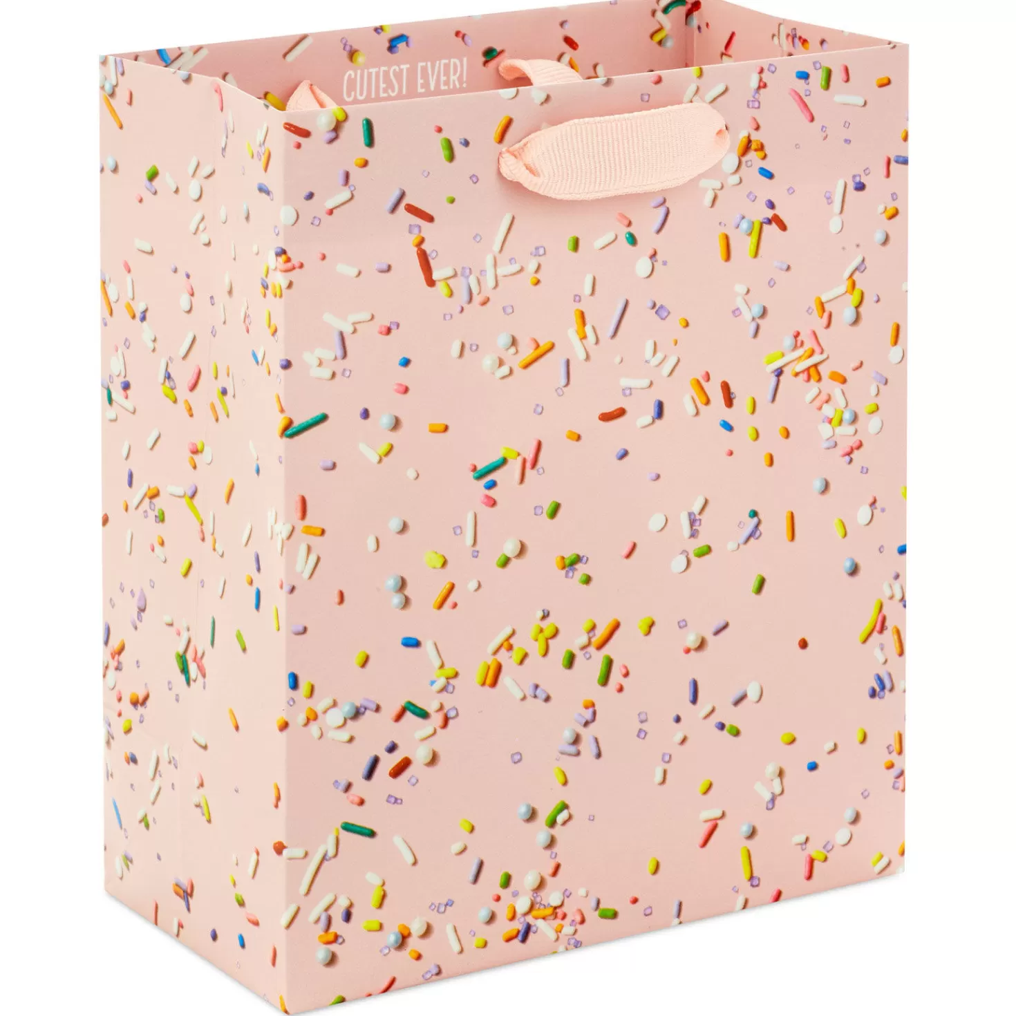 Birthday>Hallmark 6.5" Sprinkles On Pink Small Gift Bag