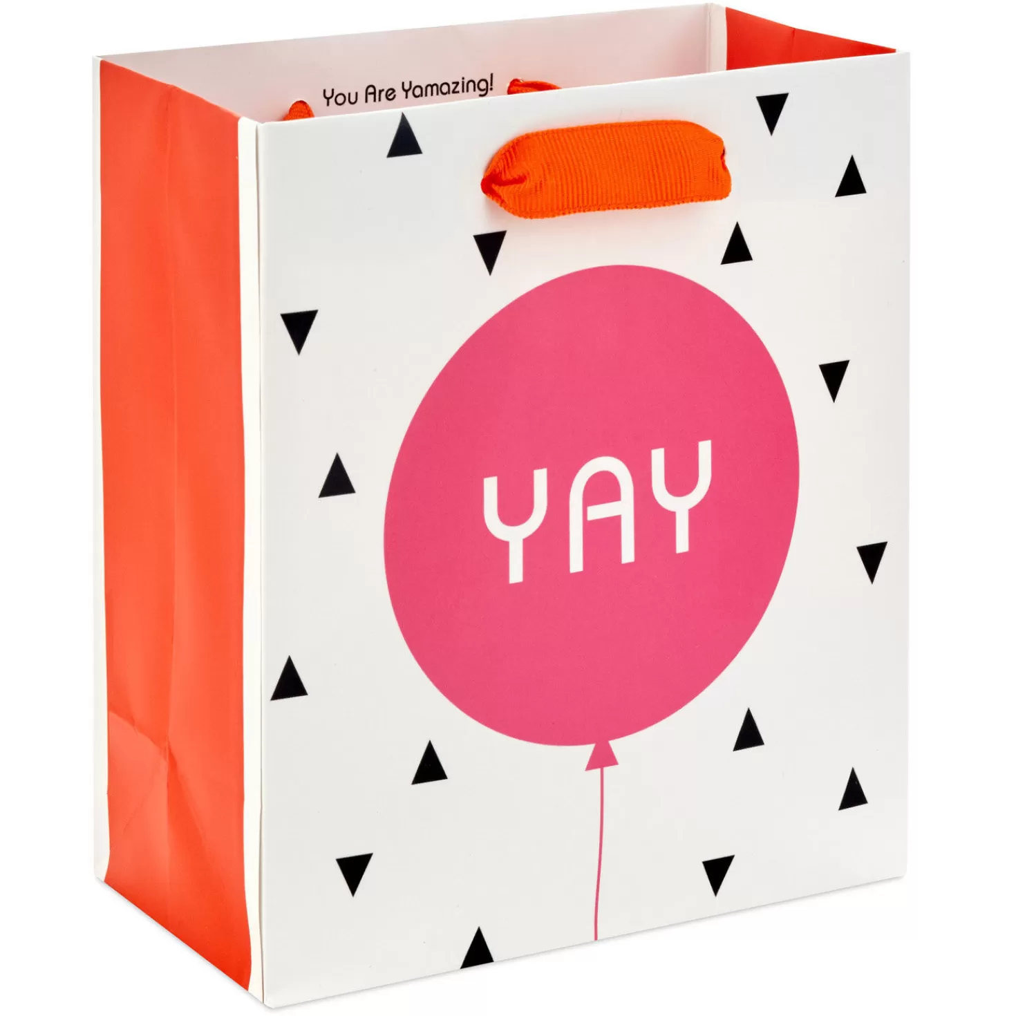 Birthday>Hallmark 6.5" Yay Pink Balloon Small Gift Bag