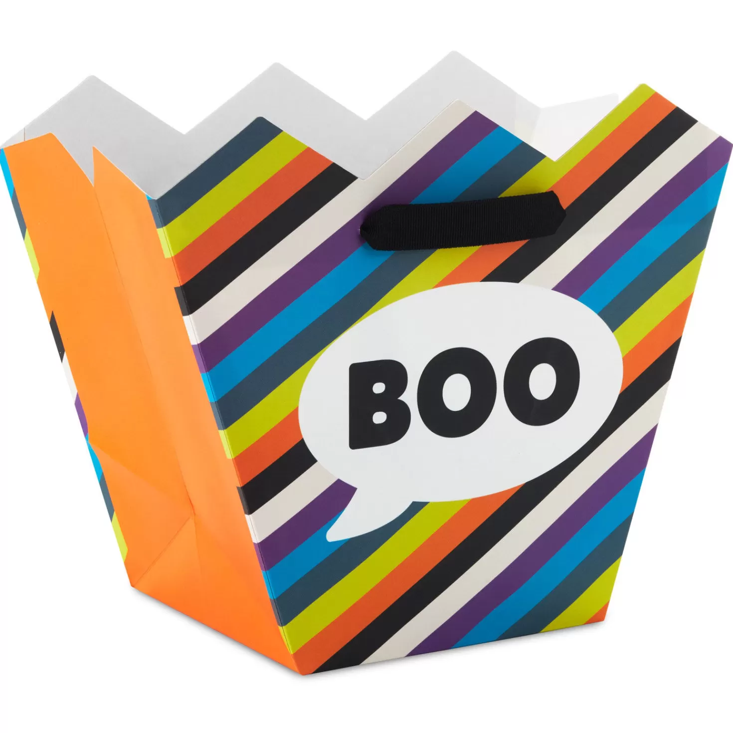 Halloween (10/31)>Hallmark 7.5" Boo Basket Medium Halloween Gift Bag