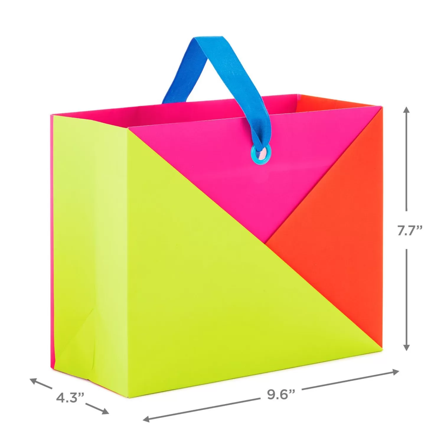 Shop 7.7" Horizontal Warm Color Block Gift Bag Encouragement