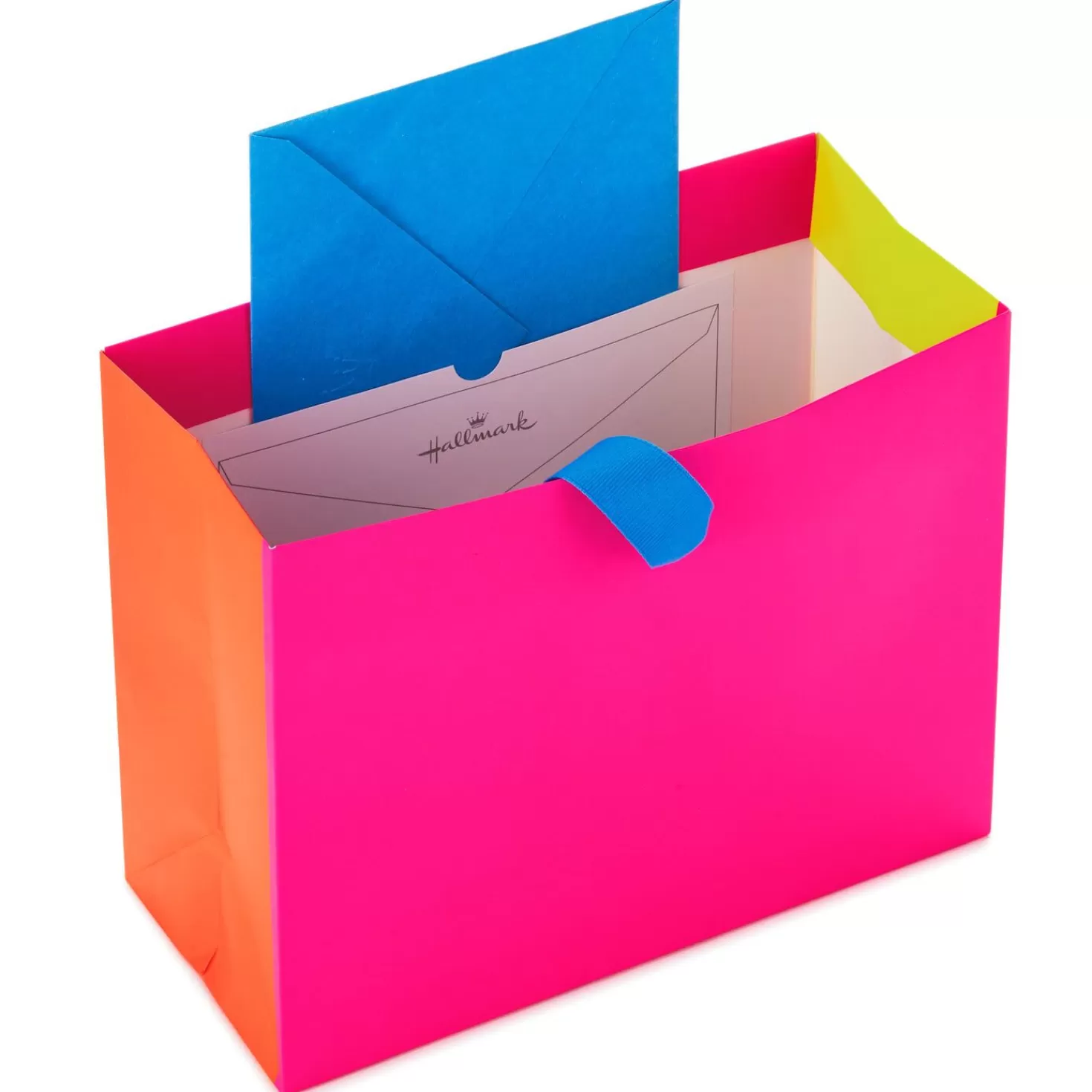 Shop 7.7" Horizontal Warm Color Block Gift Bag Encouragement