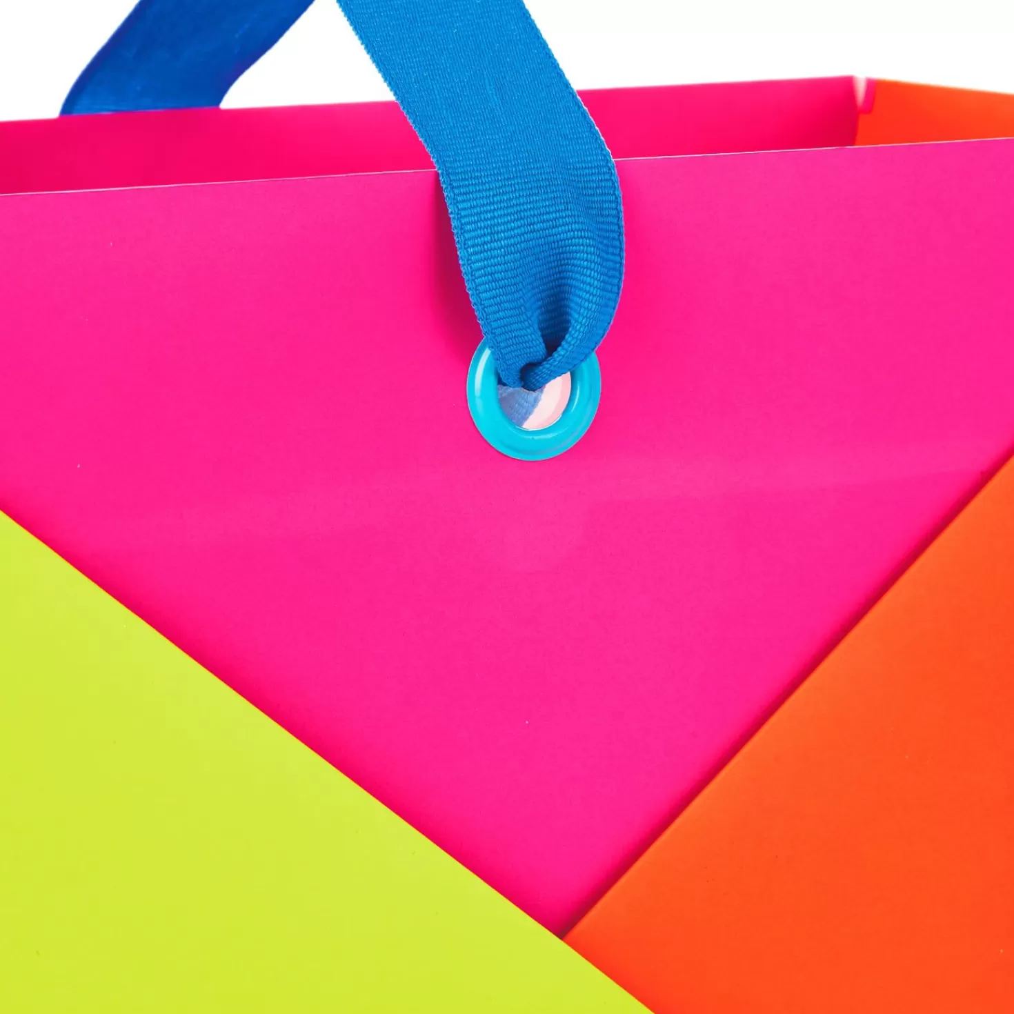 Shop 7.7" Horizontal Warm Color Block Gift Bag Encouragement