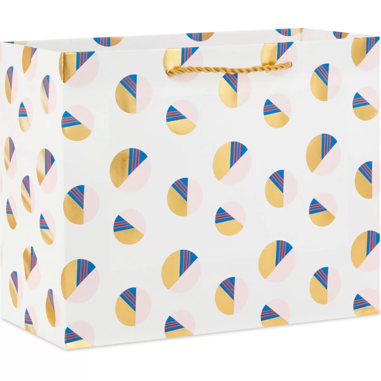 Birthday>Hallmark 7.7" Mod Circles Medium Horizontal Gift Bag