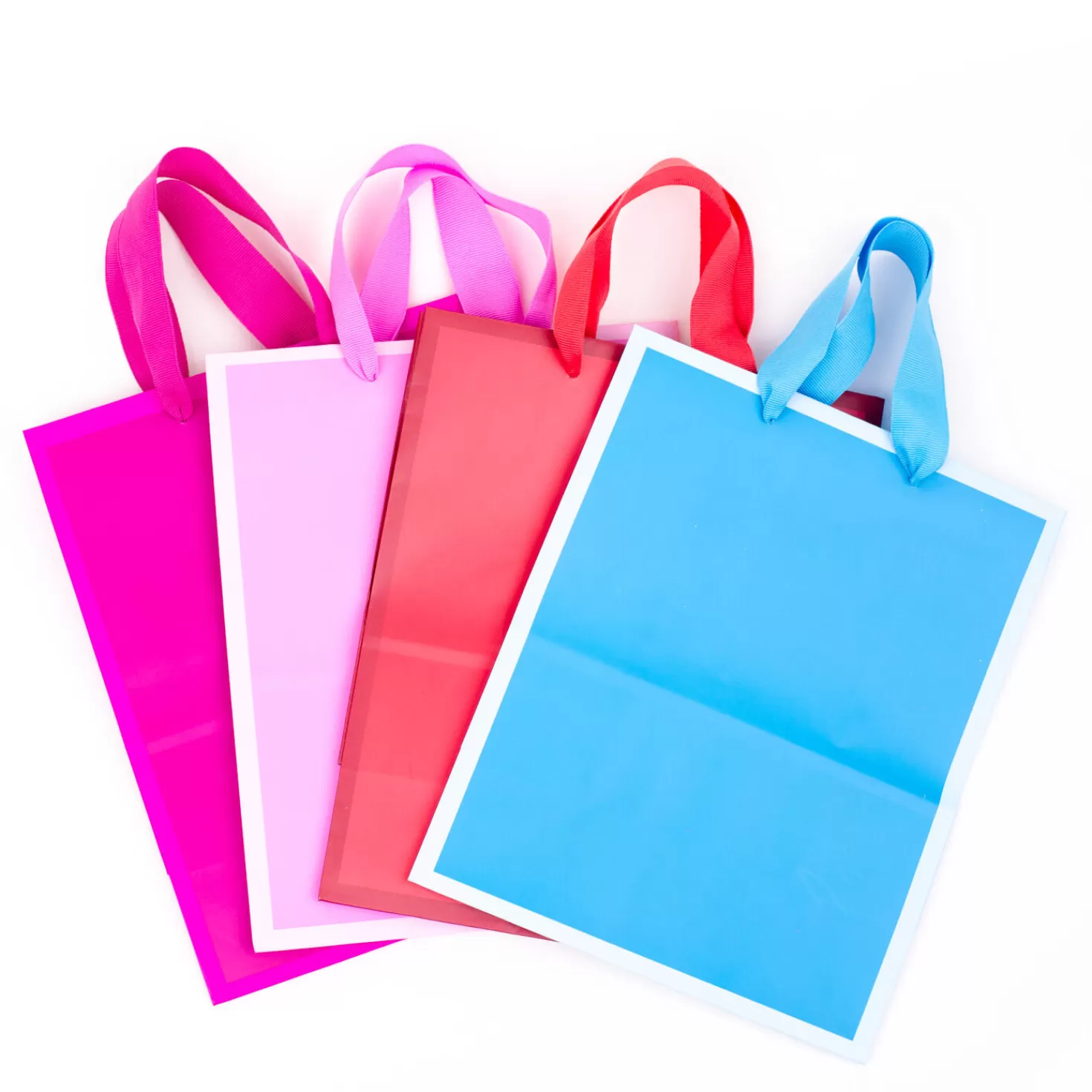 Birthday>Hallmark 9.6" Assorted Bright Colors 4-Pack Gift Bags