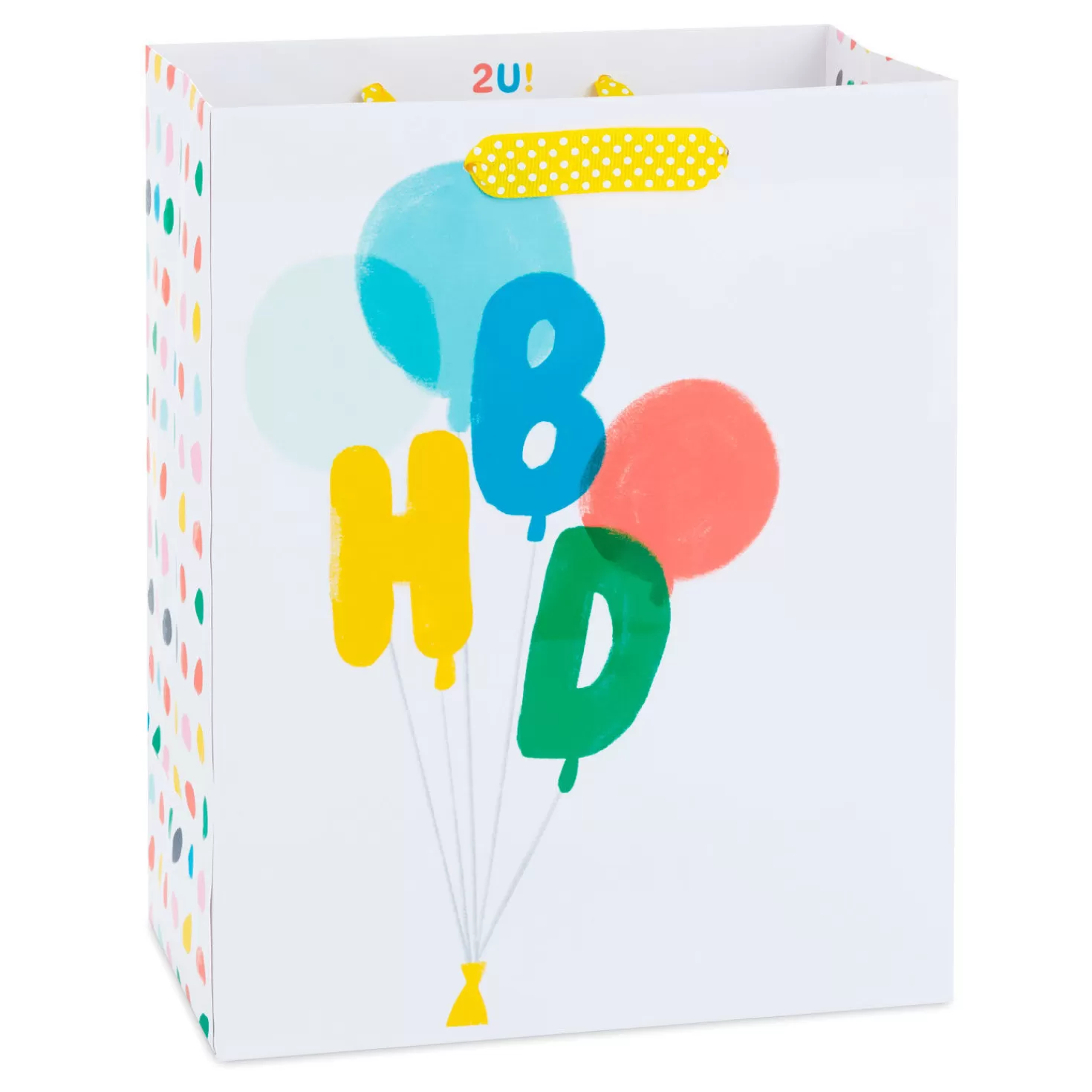 Birthday>Hallmark 9.6" Happy Birthday Balloons Medium Gift Bag