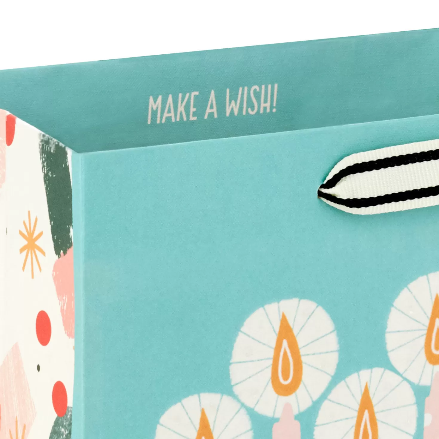 Birthday>Hallmark 9.6" Modern Birthday Cake On Mint Green Medium Gift Bag