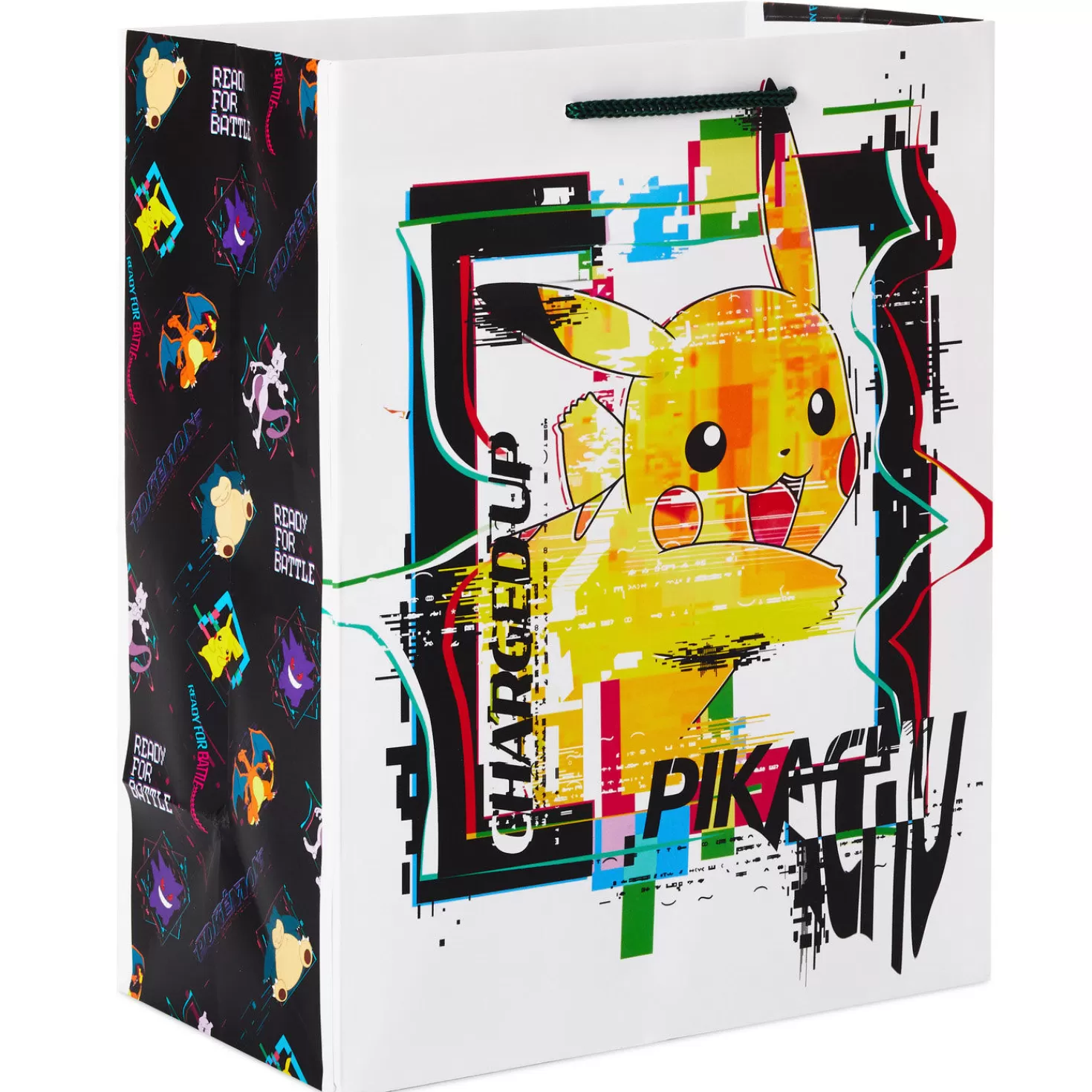 Birthday>Hallmark 9.6" Pokemon Pikachu Charged Up Medium Gift Bag