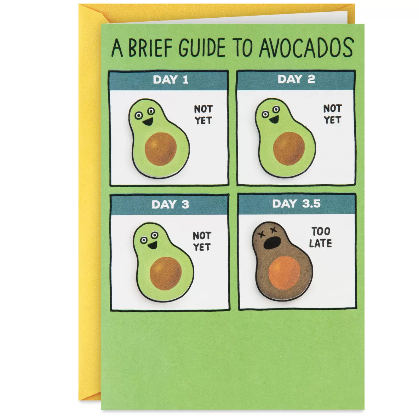 Birthday>Hallmark A Brief Guide To Avocados Funny Birthday Card