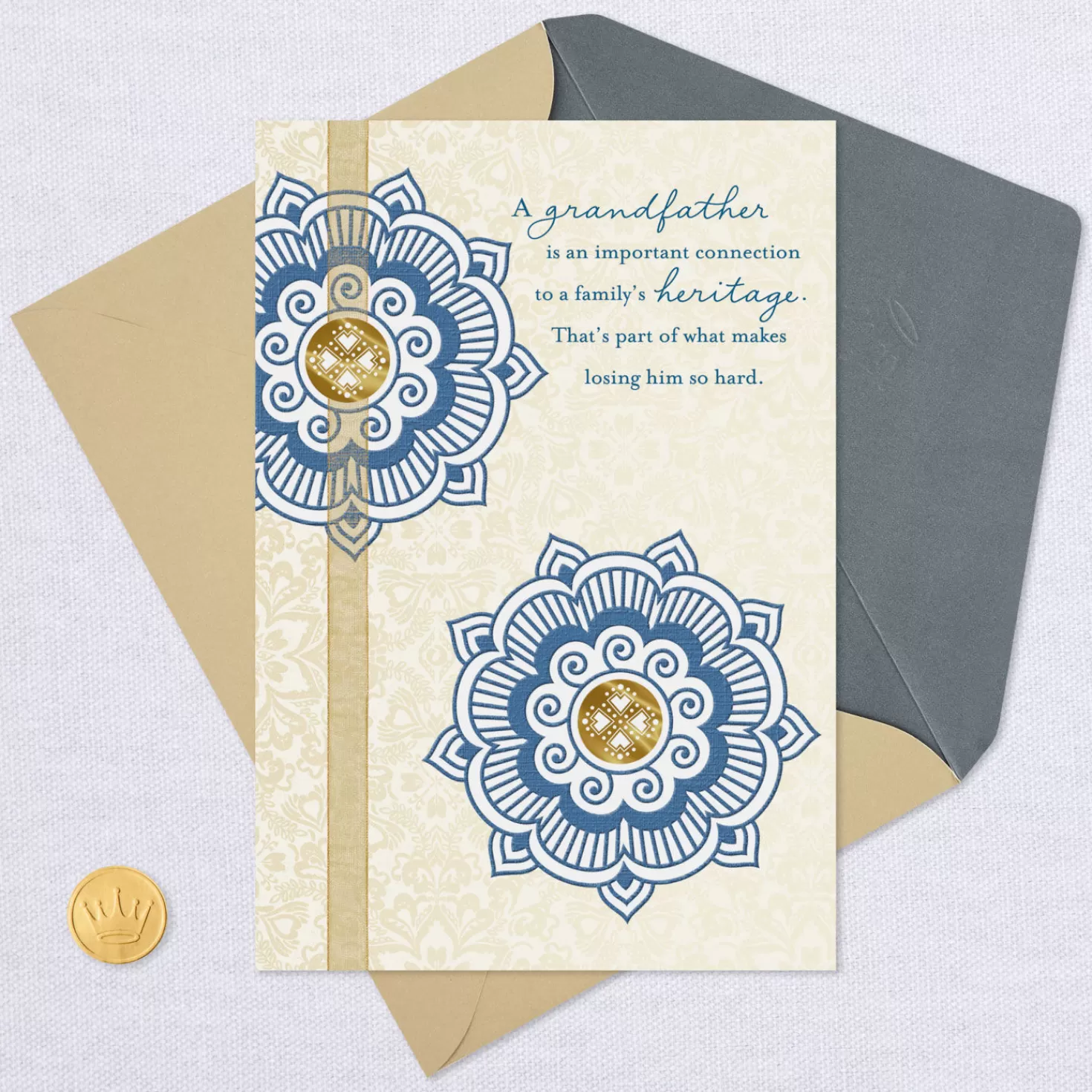 Cheap A Cherished Heritage Sympathy Card For Loss Of Grandfather Sympathy